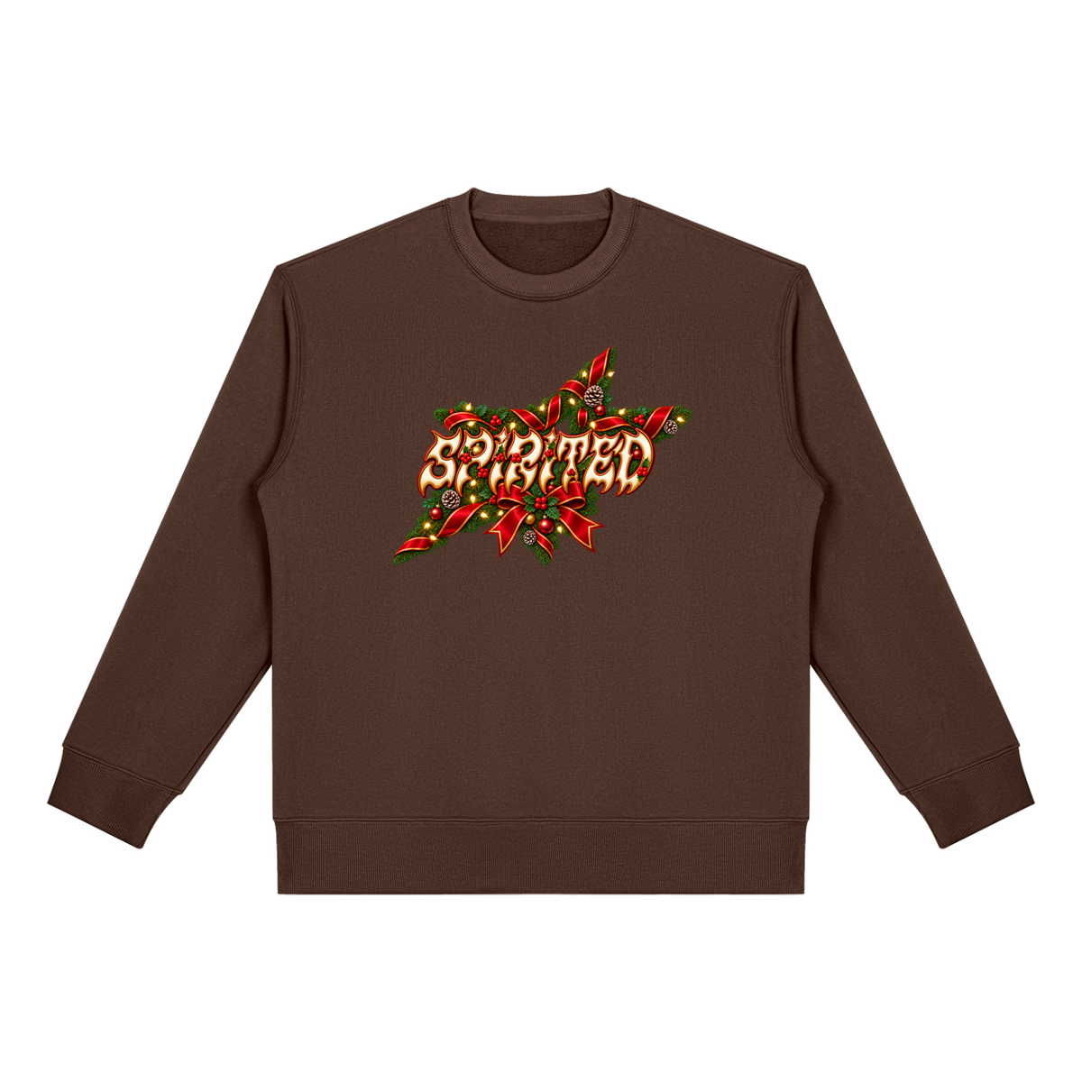 SANTA'S SPIRITED SLEIGH Heavyweight Fleece Sweatshirt