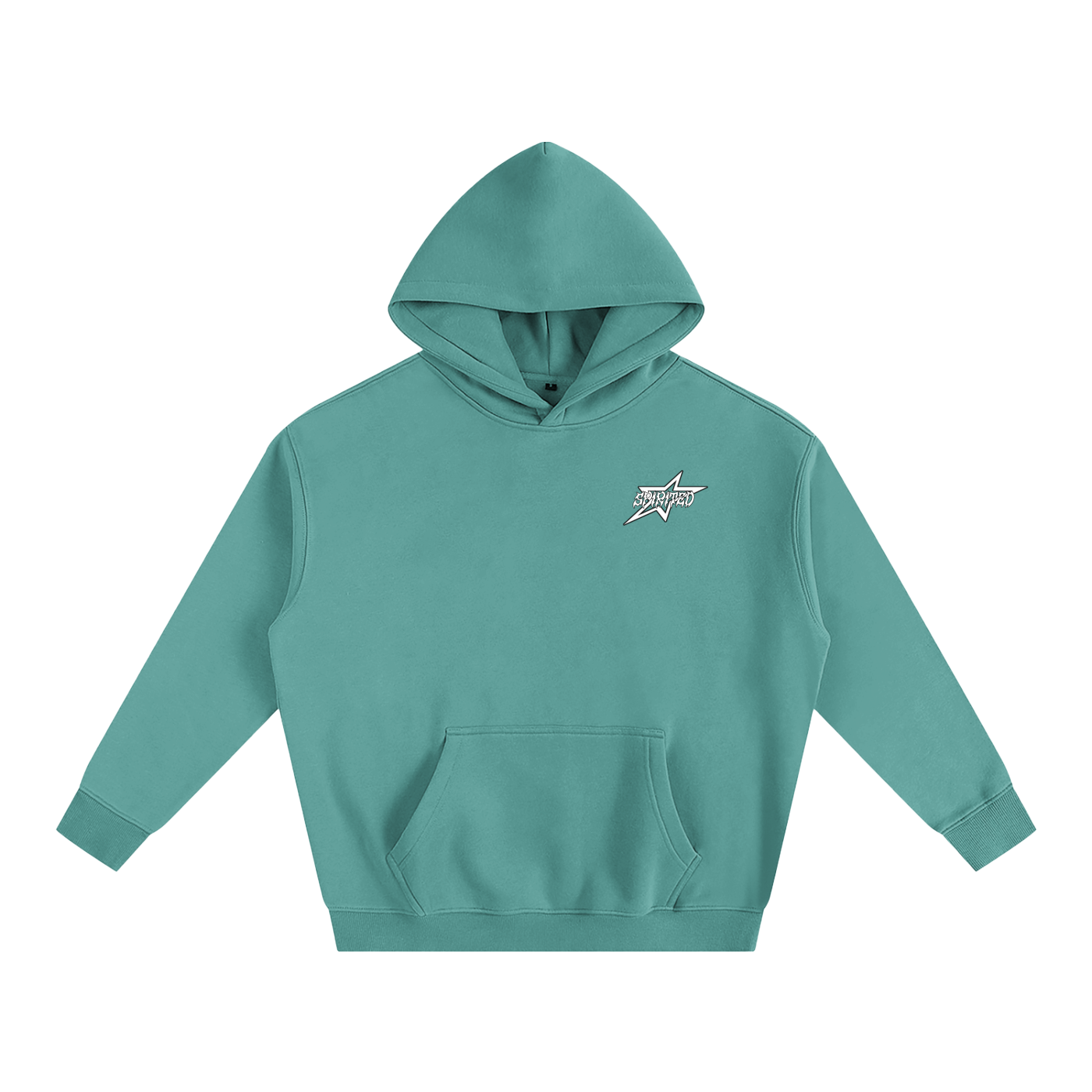 SPIRITED LOGO Oversize Fleeced Hoodie