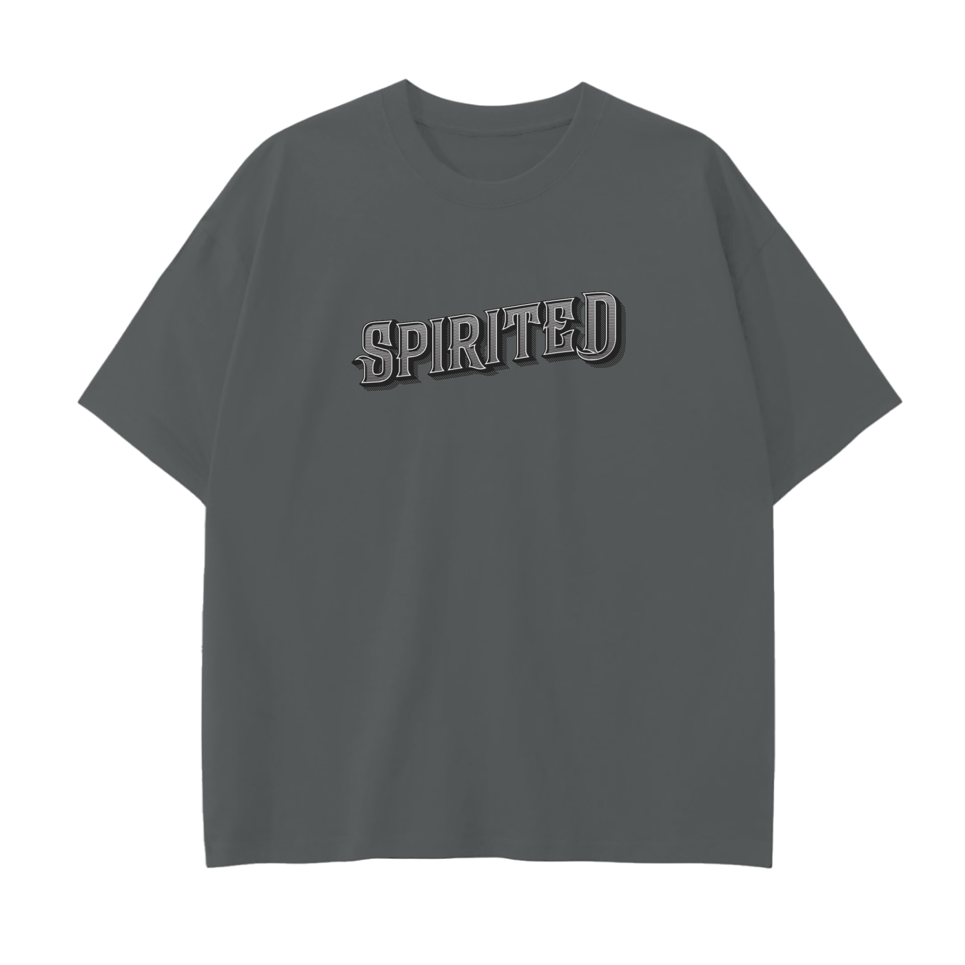 S65B40 SPIRITED Drop Shoulder T-Shirt - 250 GSM