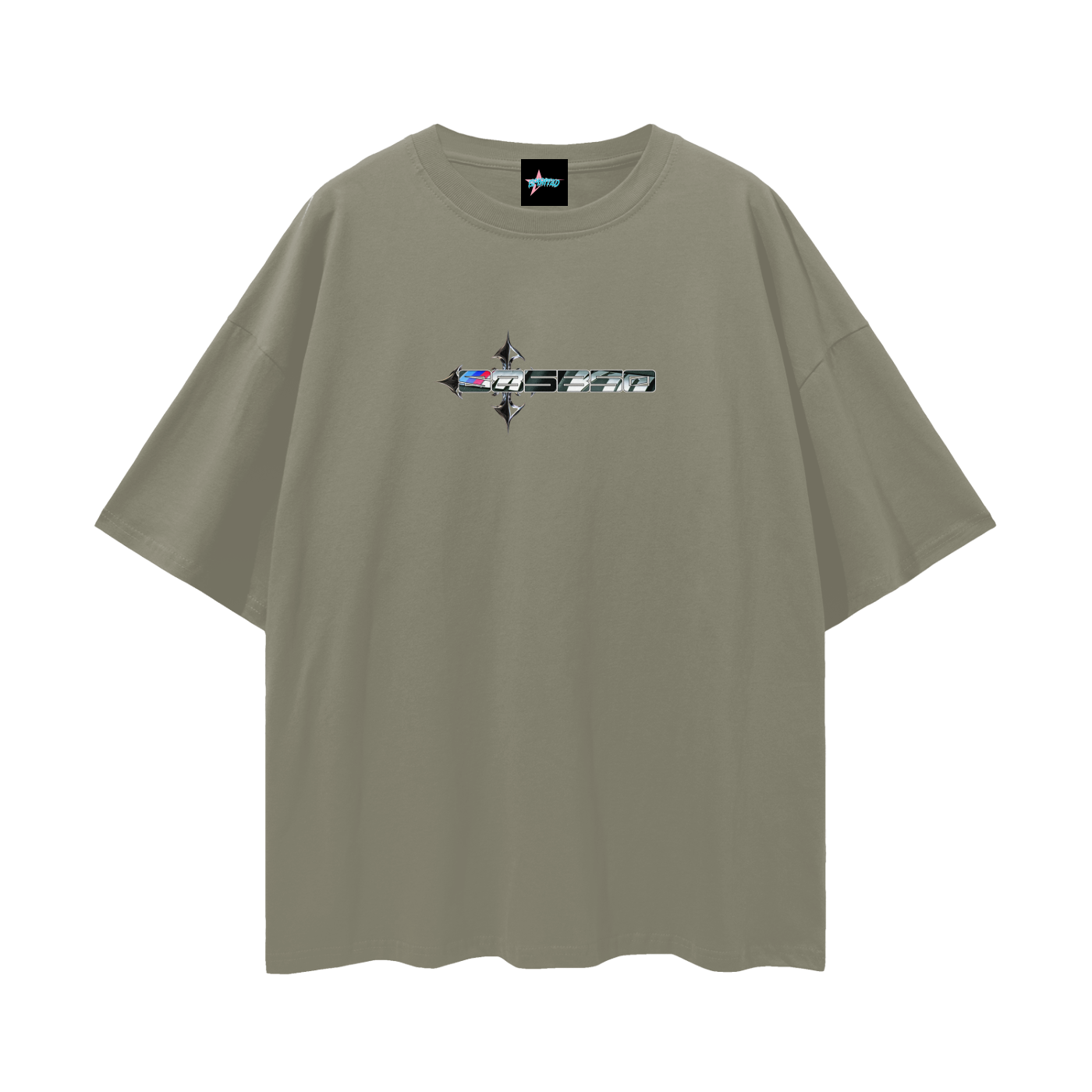 S85B50 Streetwear Loose Drop Shoulder T-Shirt