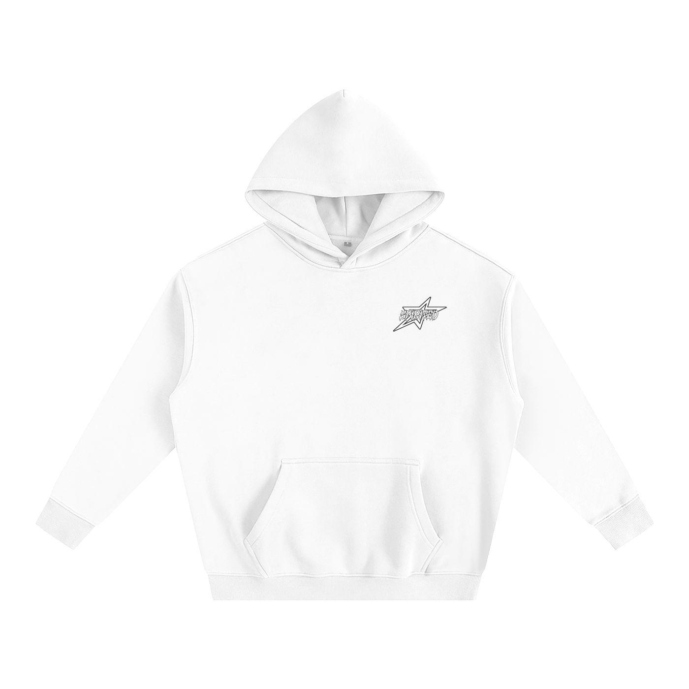 SPIRITED LOGO Oversize Fleeced Hoodie