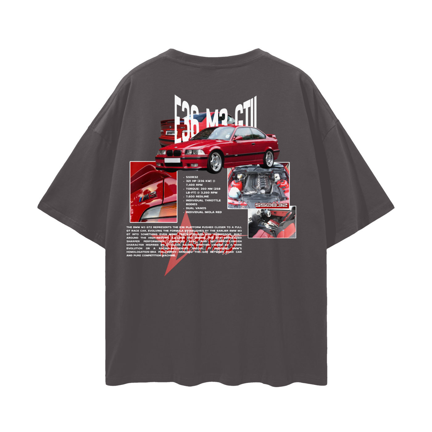 E36 M3 GTII Drop Shoulder T-Shirt