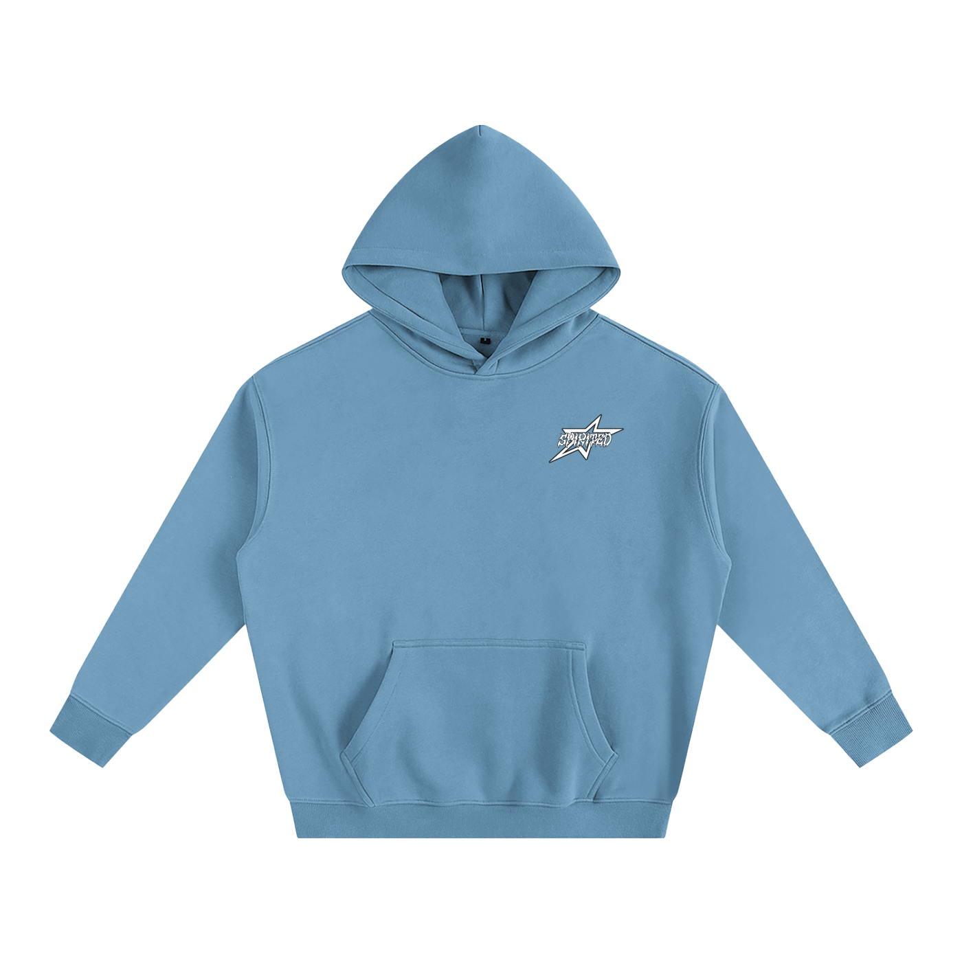 SPIRITED LOGO Oversize Fleeced Hoodie