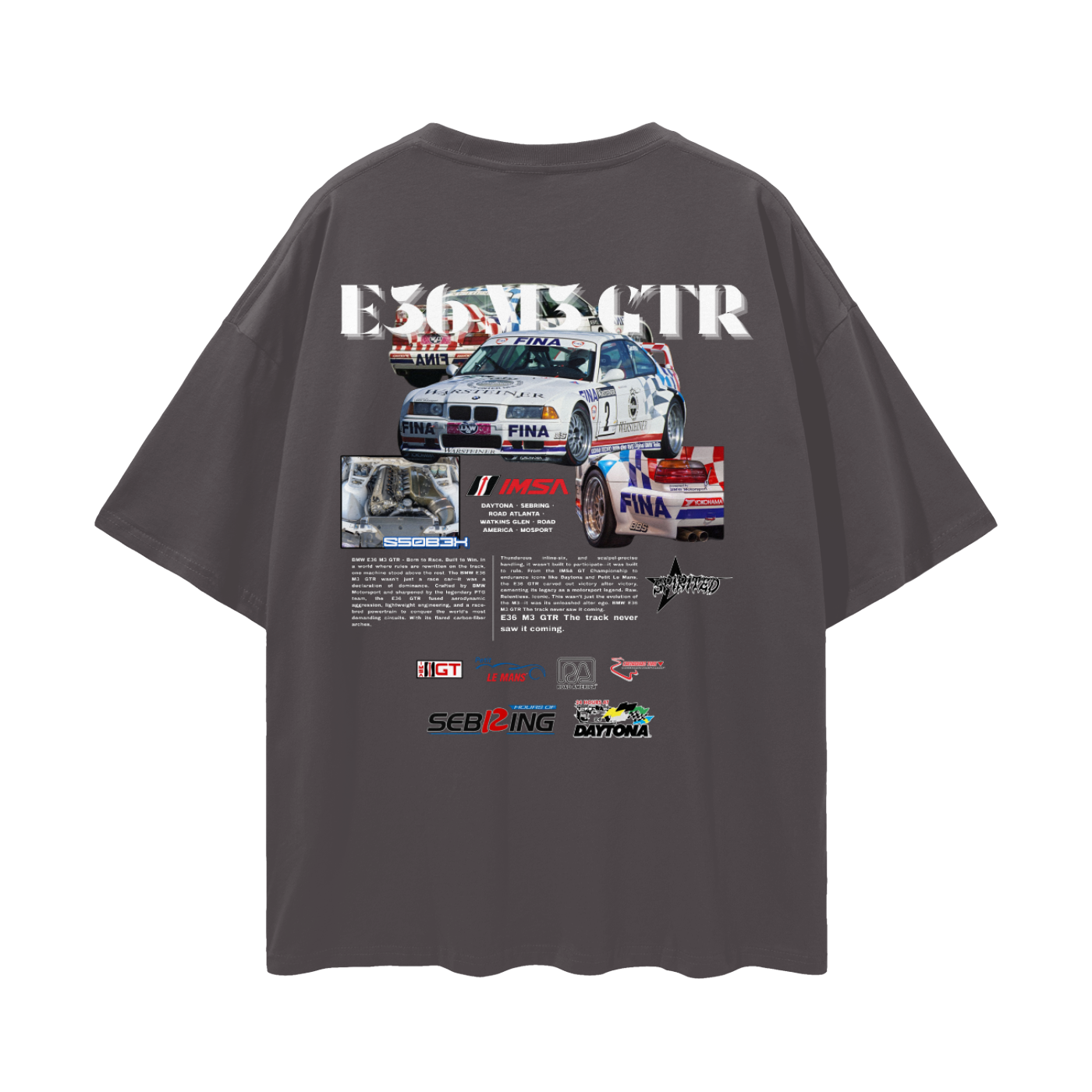 E36 M3 GTR Drop Shoulder T-Shirt