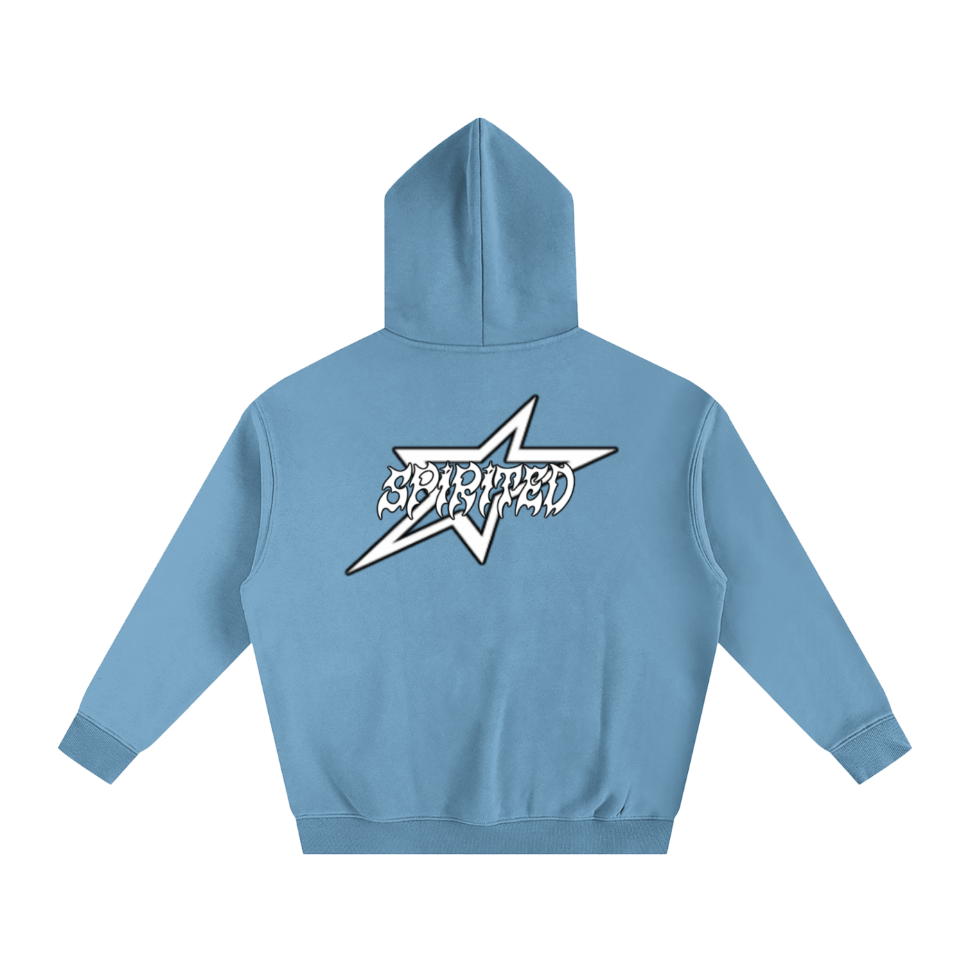 SPIRITED LOGO Oversize Fleeced Hoodie
