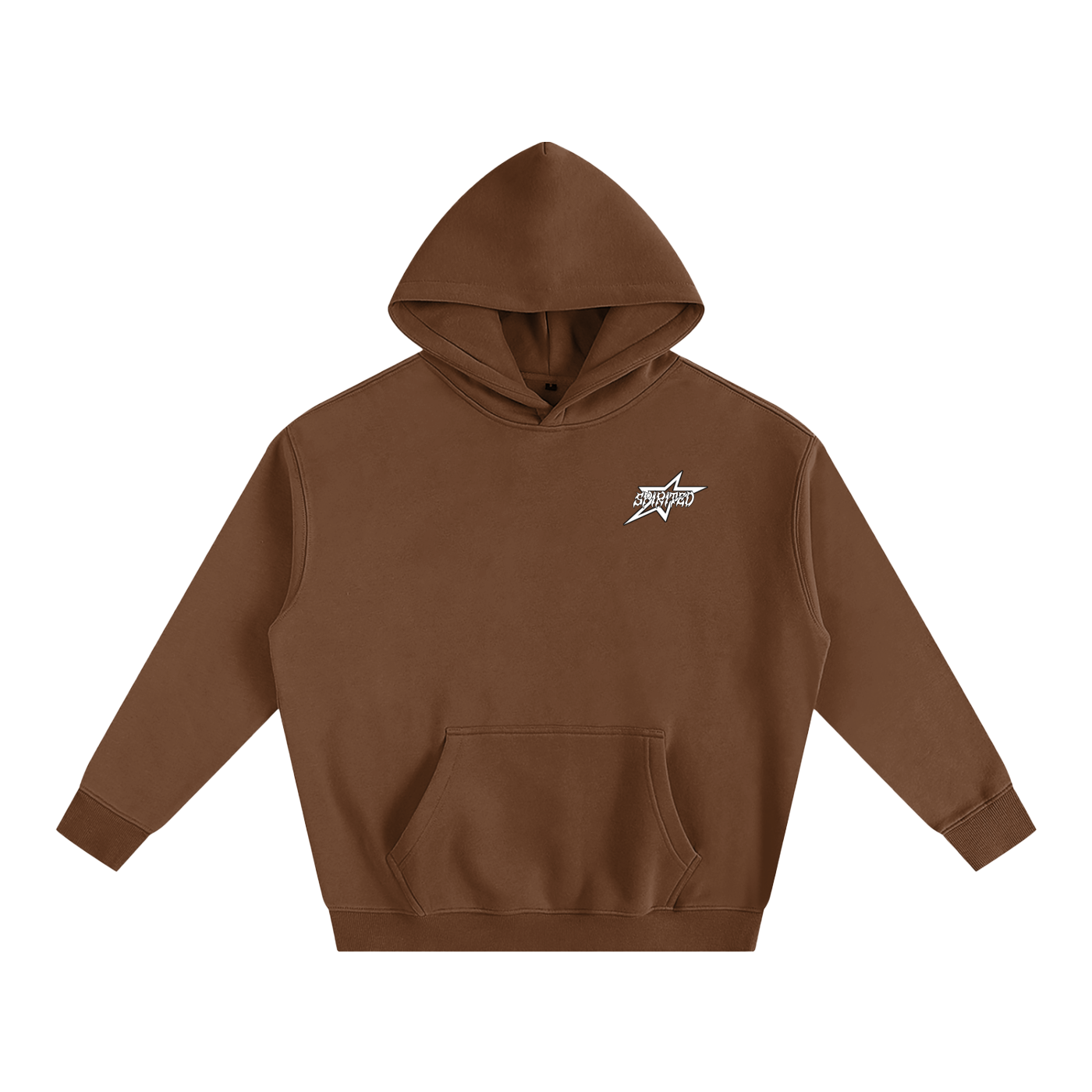 SPIRITED LOGO Oversize Fleeced Hoodie