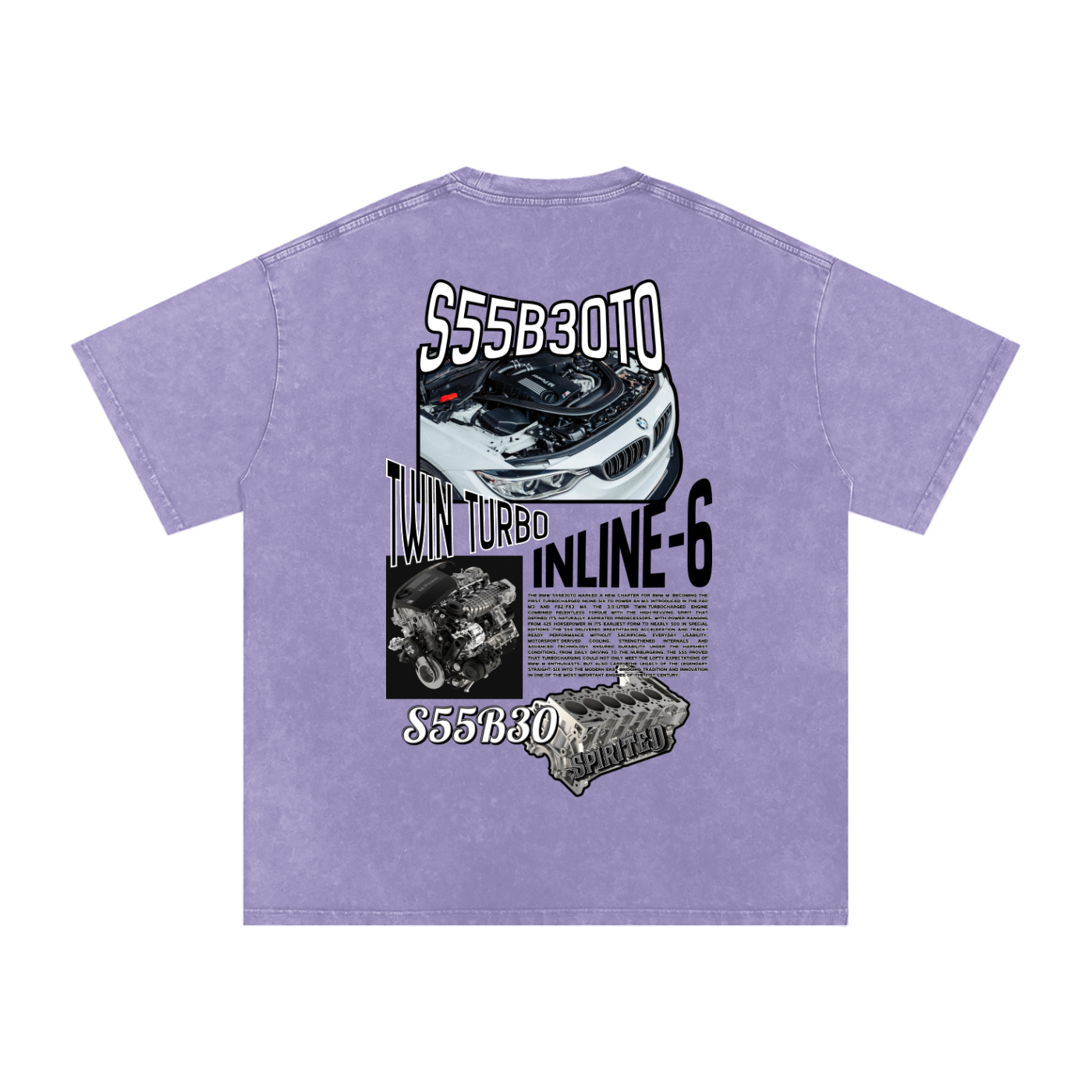 S55 Snow Washed Oversized Cotton T-Shirt