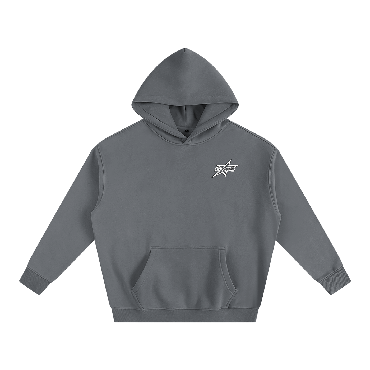 SPIRITED LOGO Oversize Fleeced Hoodie