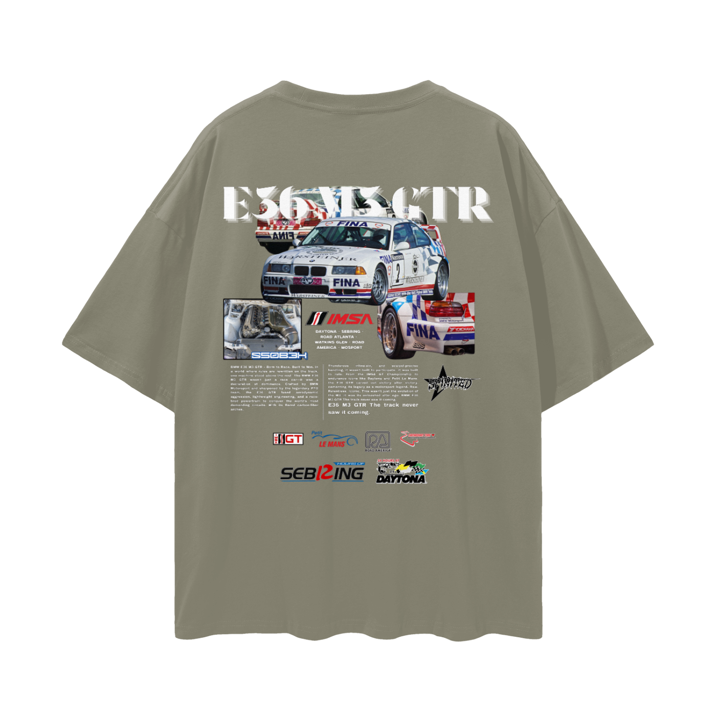 E36 M3 GTR Drop Shoulder T-Shirt