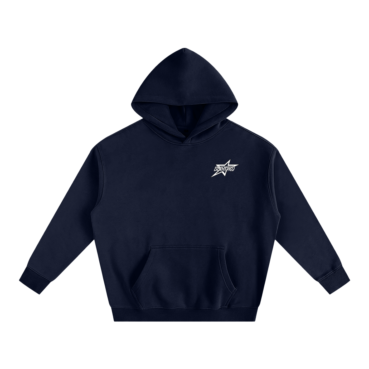 SPIRITED LOGO Oversize Fleeced Hoodie