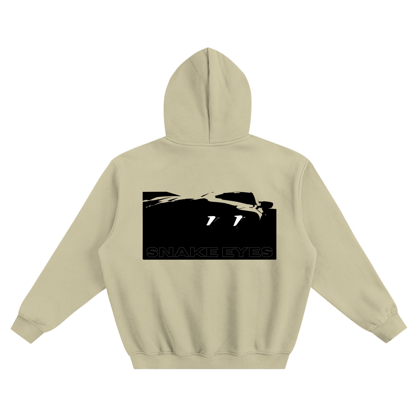 SNAKE EYES Fleeced Boxy Hoodie