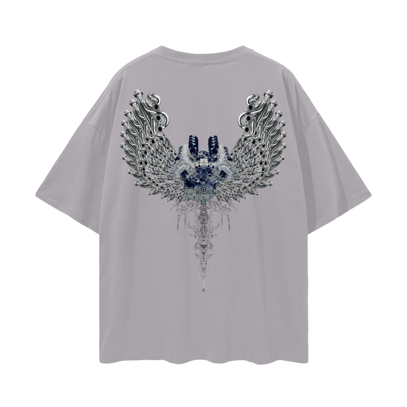 S85B50 Streetwear Loose Drop Shoulder T-Shirt