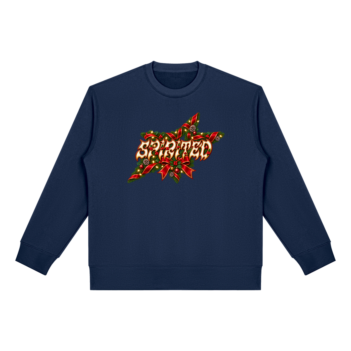 SANTA'S SPIRITED SLEIGH Heavyweight Fleece Sweatshirt