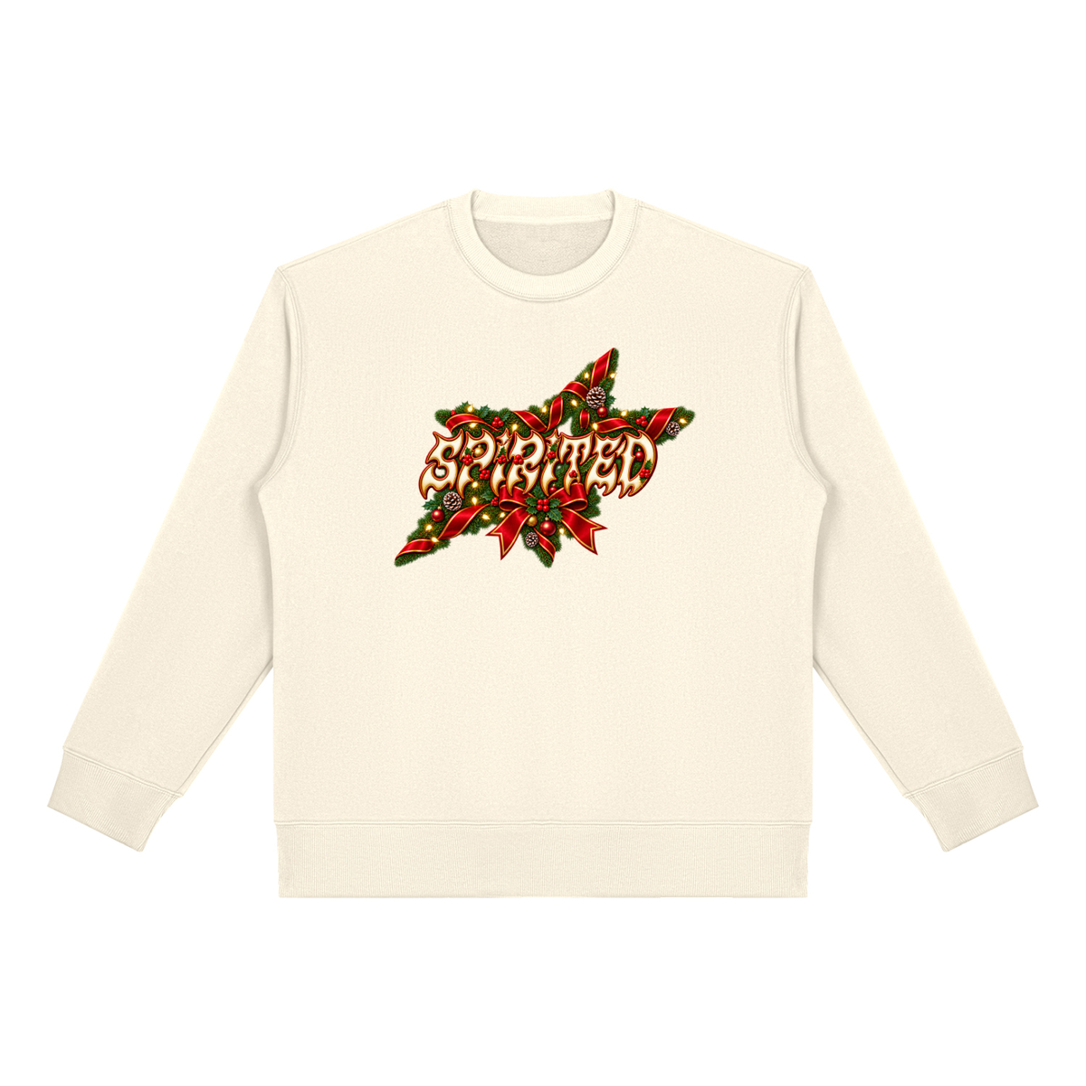 SANTA'S SPIRITED SLEIGH Heavyweight Fleece Sweatshirt