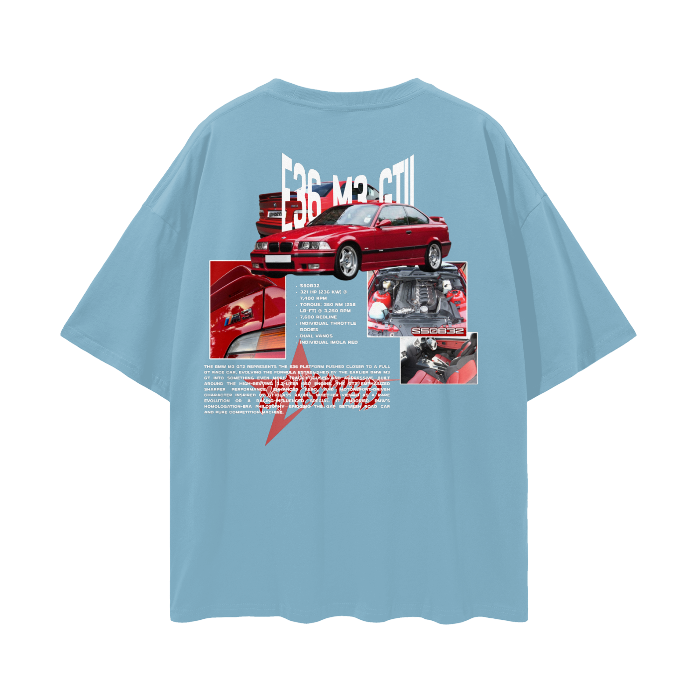 E36 M3 GTII Drop Shoulder T-Shirt
