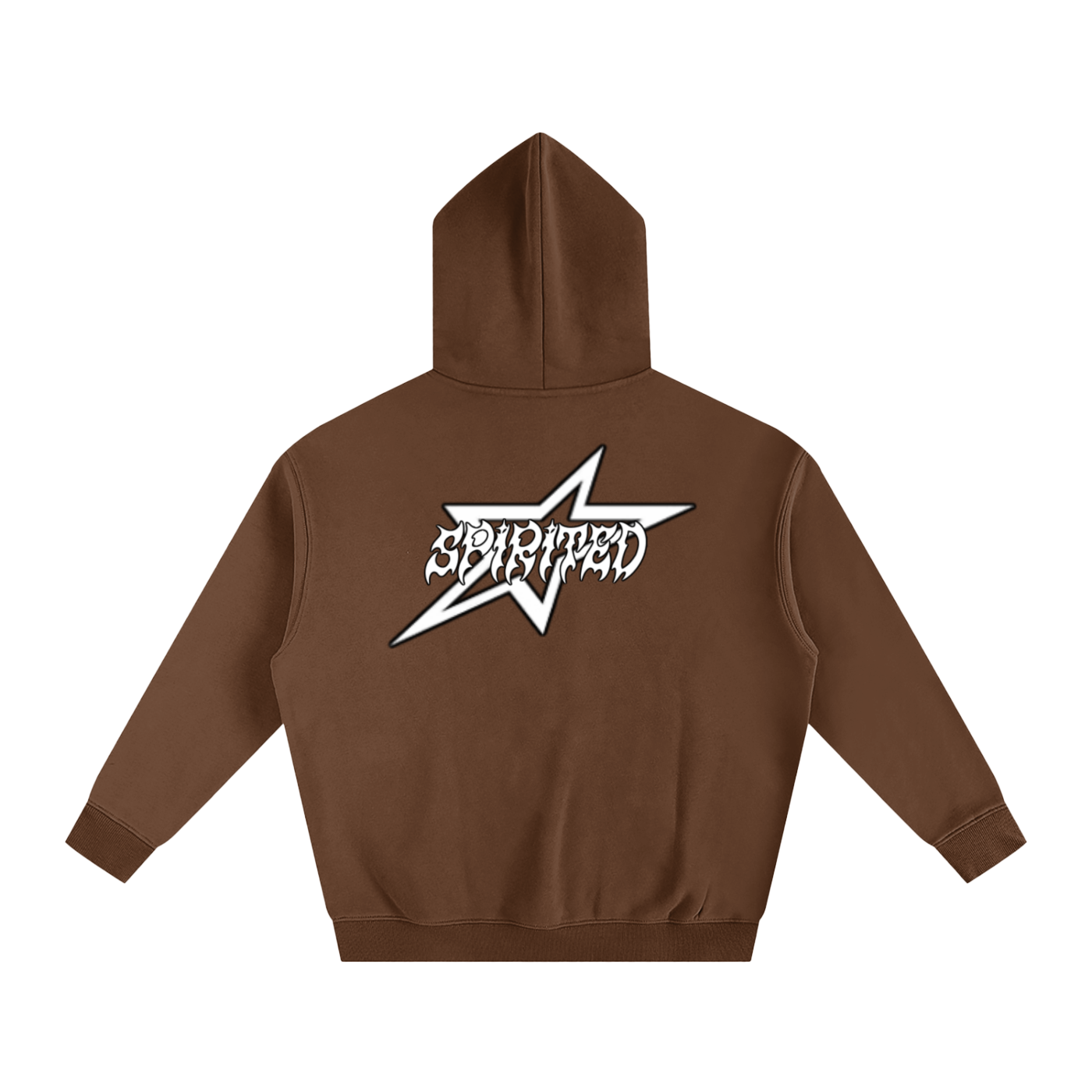 SPIRITED LOGO Oversize Fleeced Hoodie