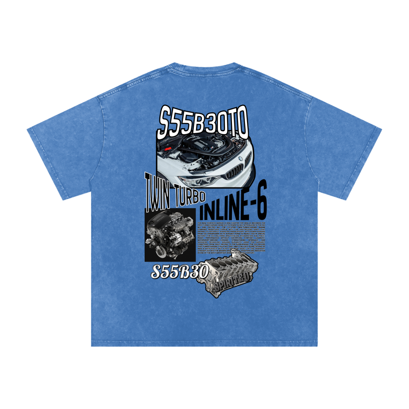 S55 Snow Washed Oversized Cotton T-Shirt