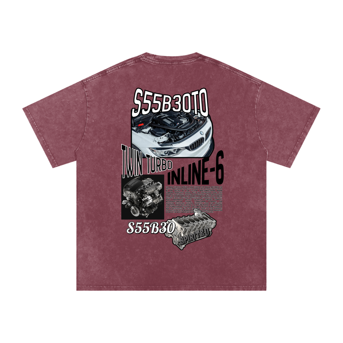 S55 Snow Washed Oversized Cotton T-Shirt