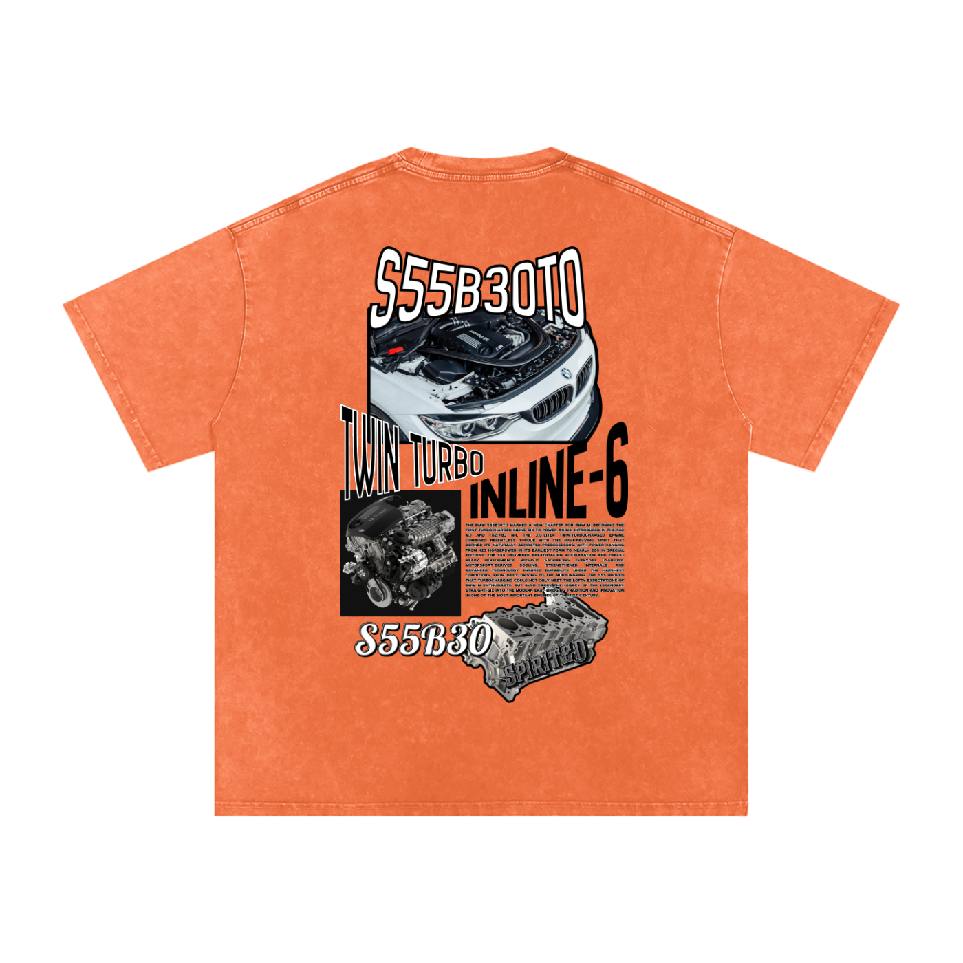 S55 Snow Washed Oversized Cotton T-Shirt