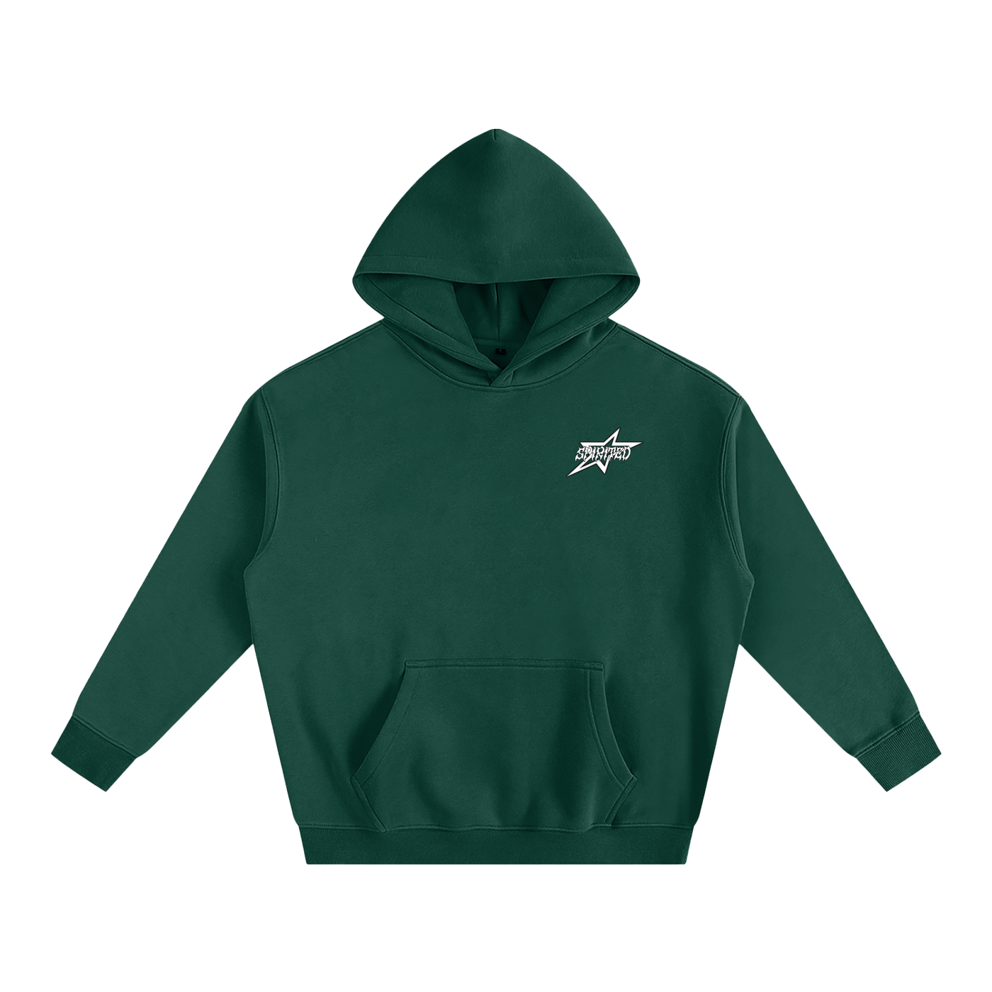 SPIRITED LOGO Oversize Fleeced Hoodie