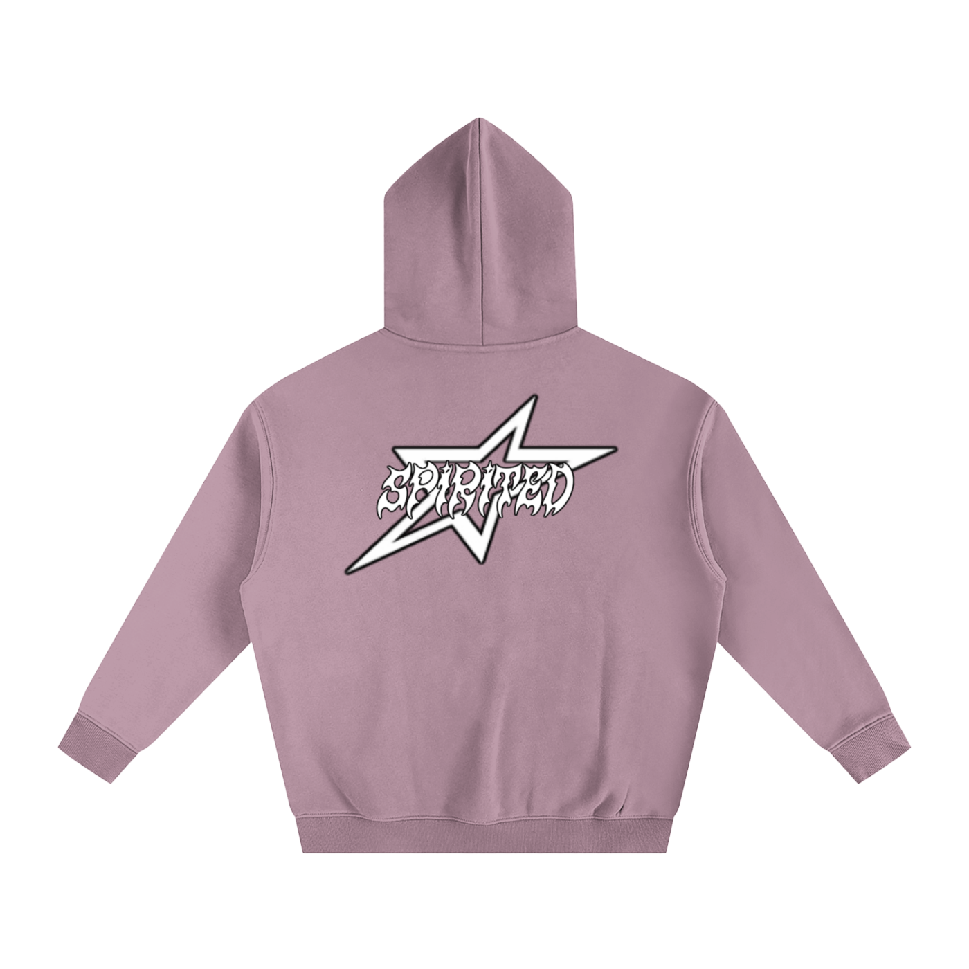 SPIRITED LOGO Oversize Fleeced Hoodie