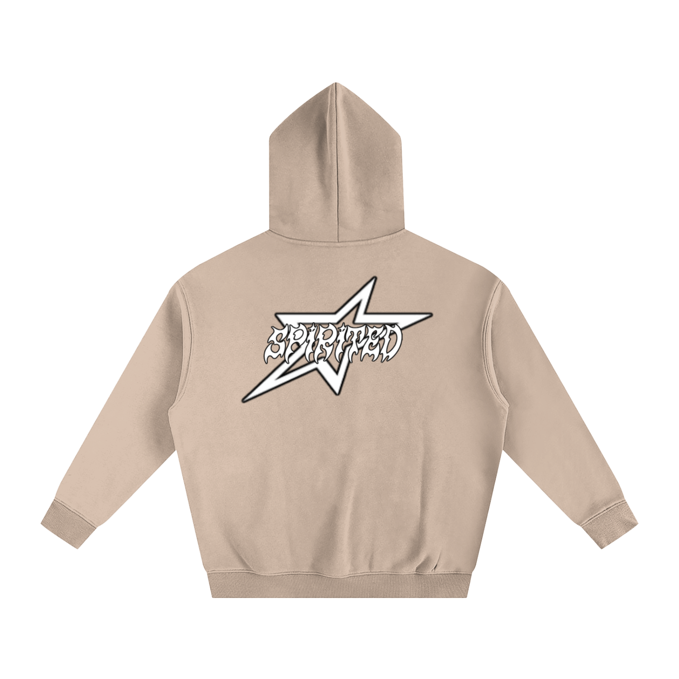 SPIRITED LOGO Oversize Fleeced Hoodie