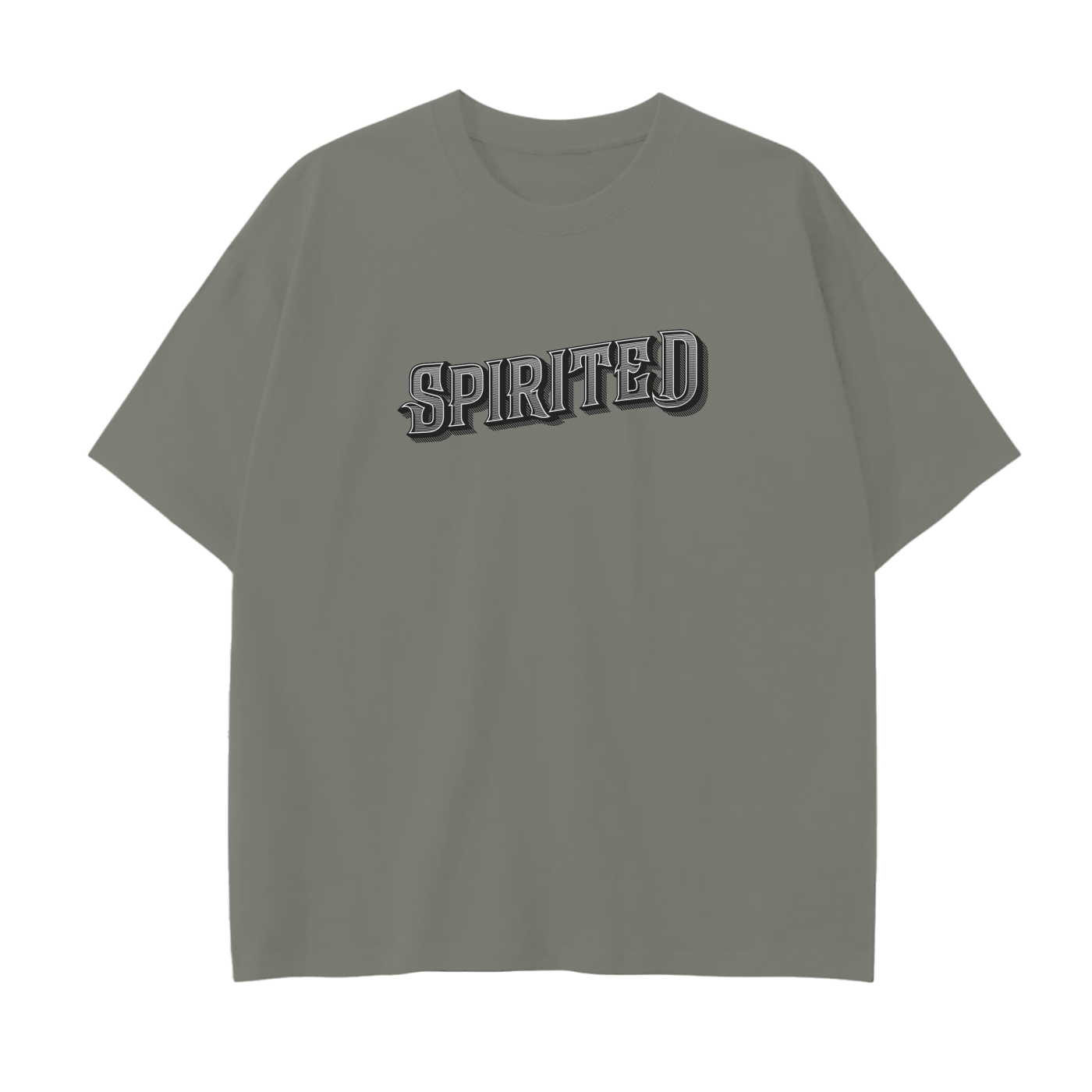 S65B40 SPIRITED Drop Shoulder T-Shirt - 250 GSM
