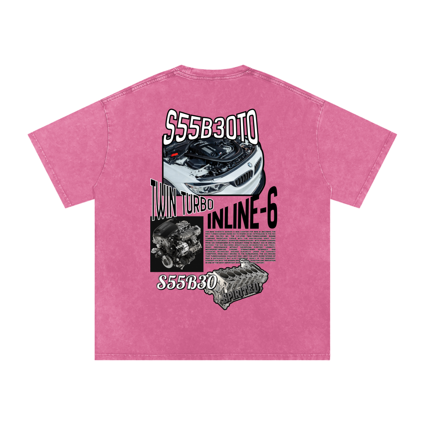 S55 Snow Washed Oversized Cotton T-Shirt