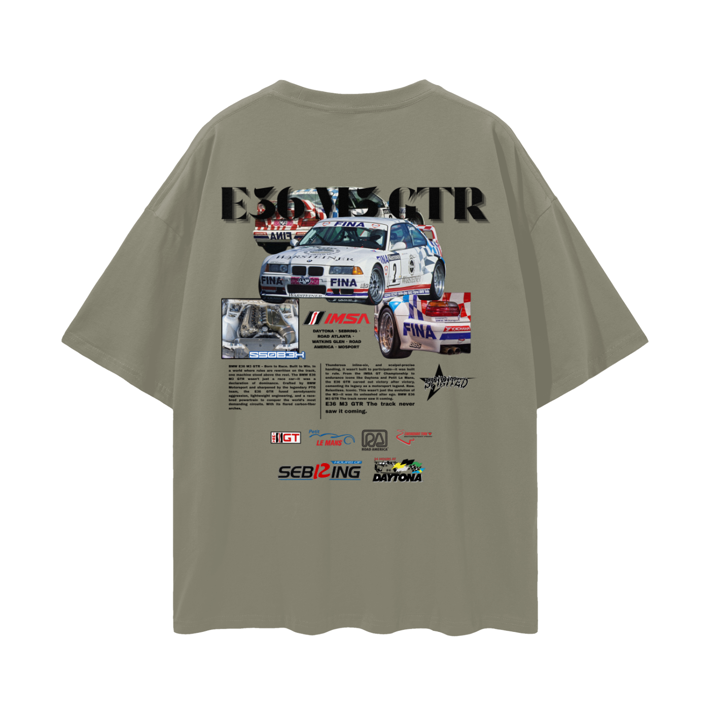 E36 M3 GTR Drop Shoulder T-Shirt