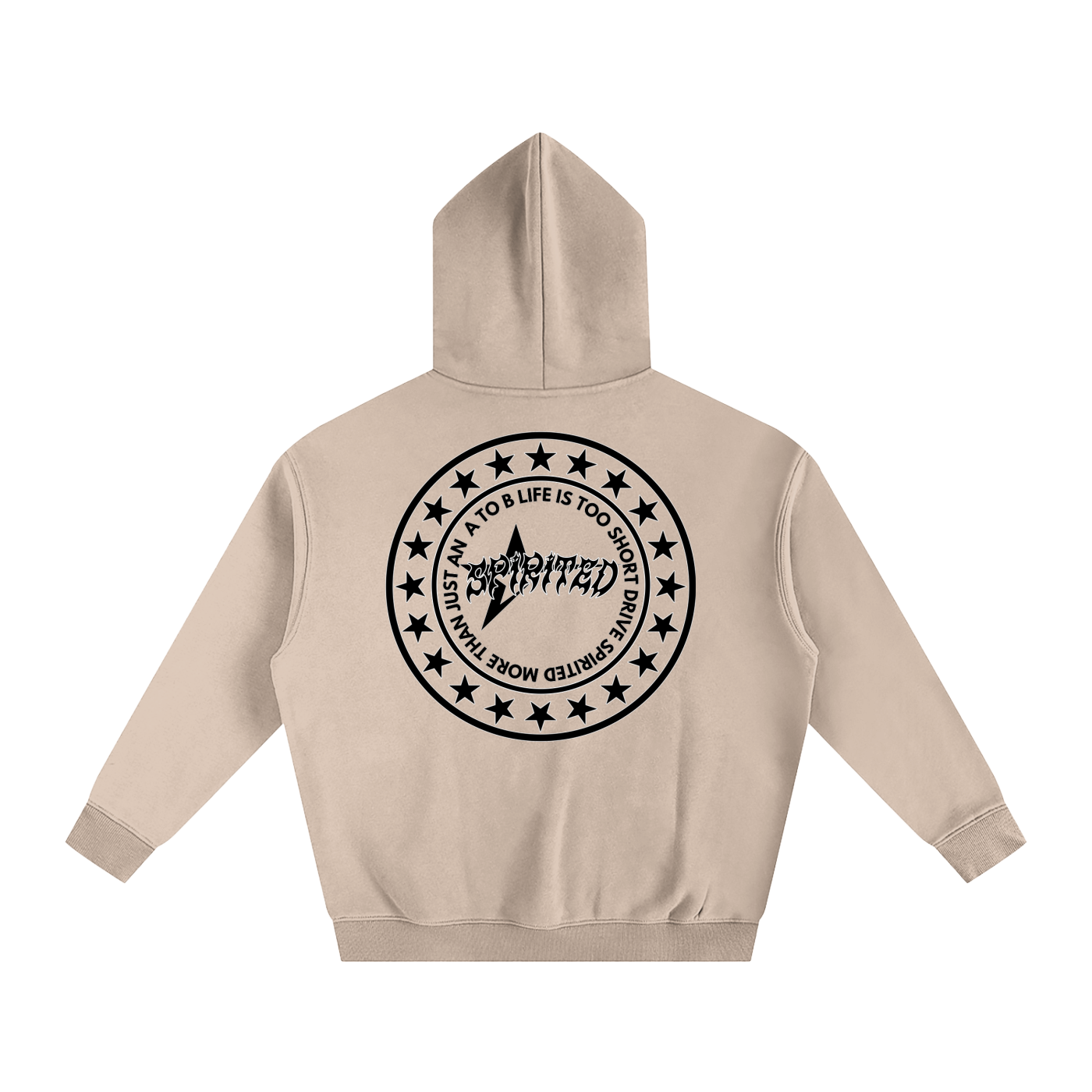 SPIRITED CHIVALRY Oversize Fleeced Hoodie