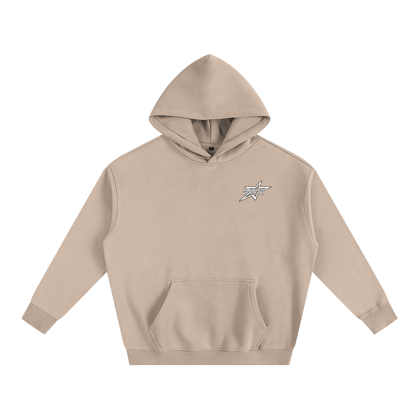 SPIRITED LOGO Oversize Fleeced Hoodie