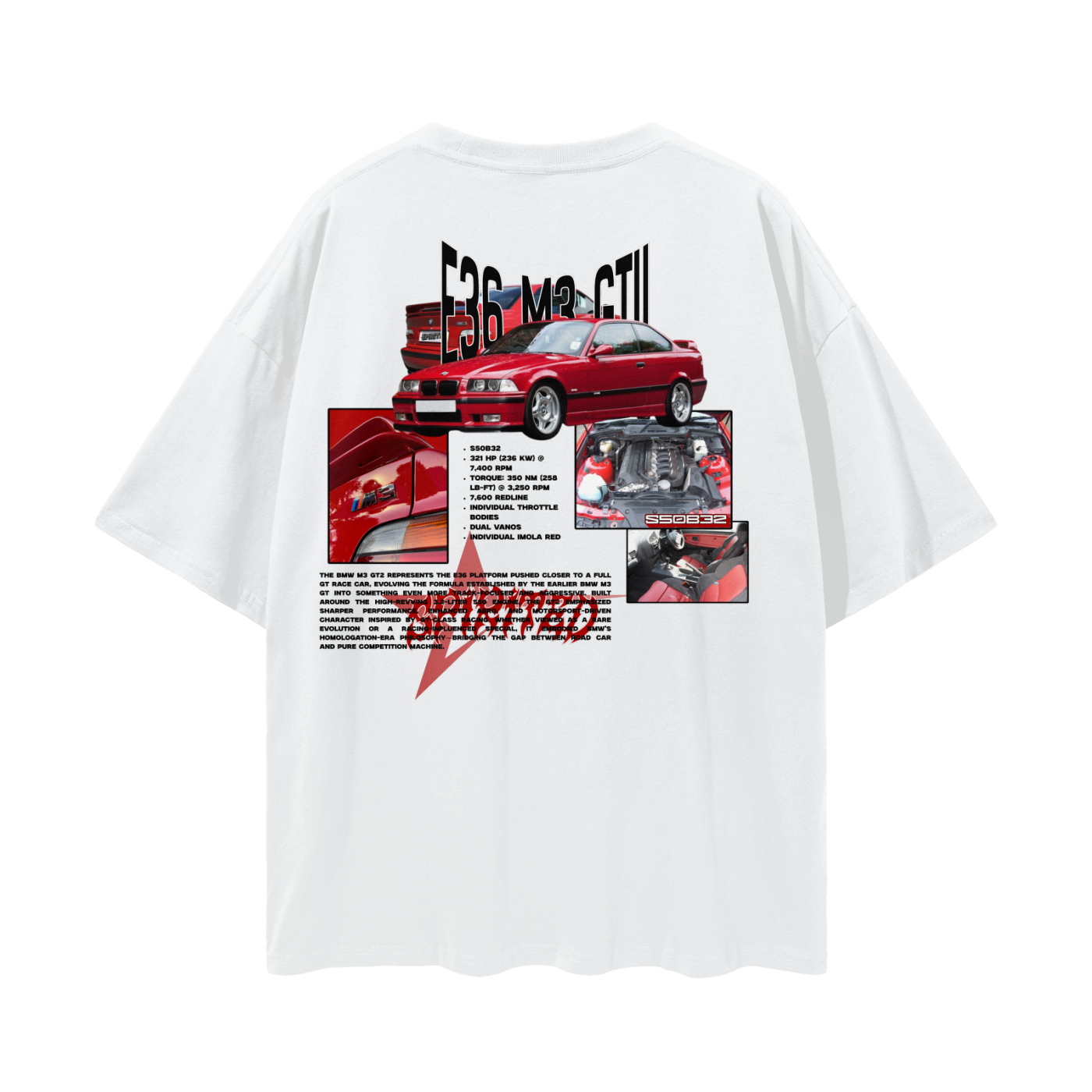 E36 M3 GTII Drop Shoulder T-Shirt