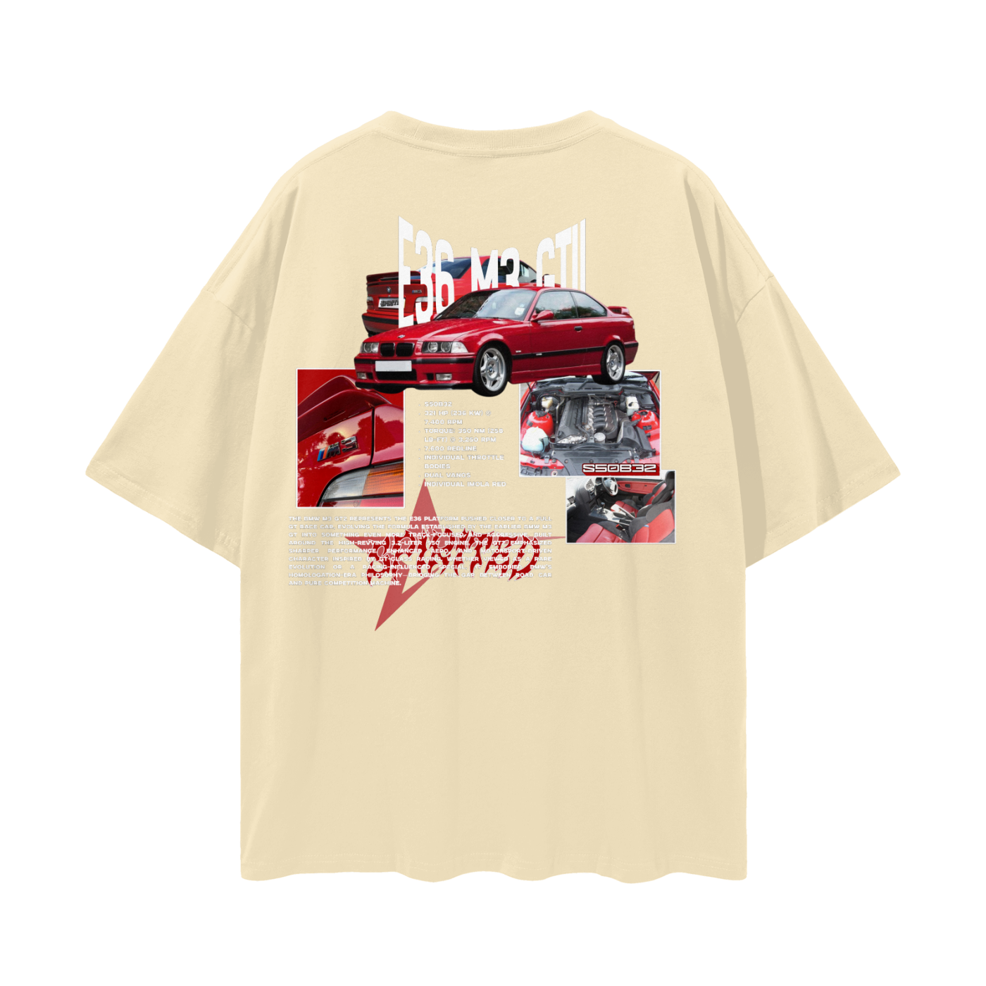E36 M3 GTII Drop Shoulder T-Shirt