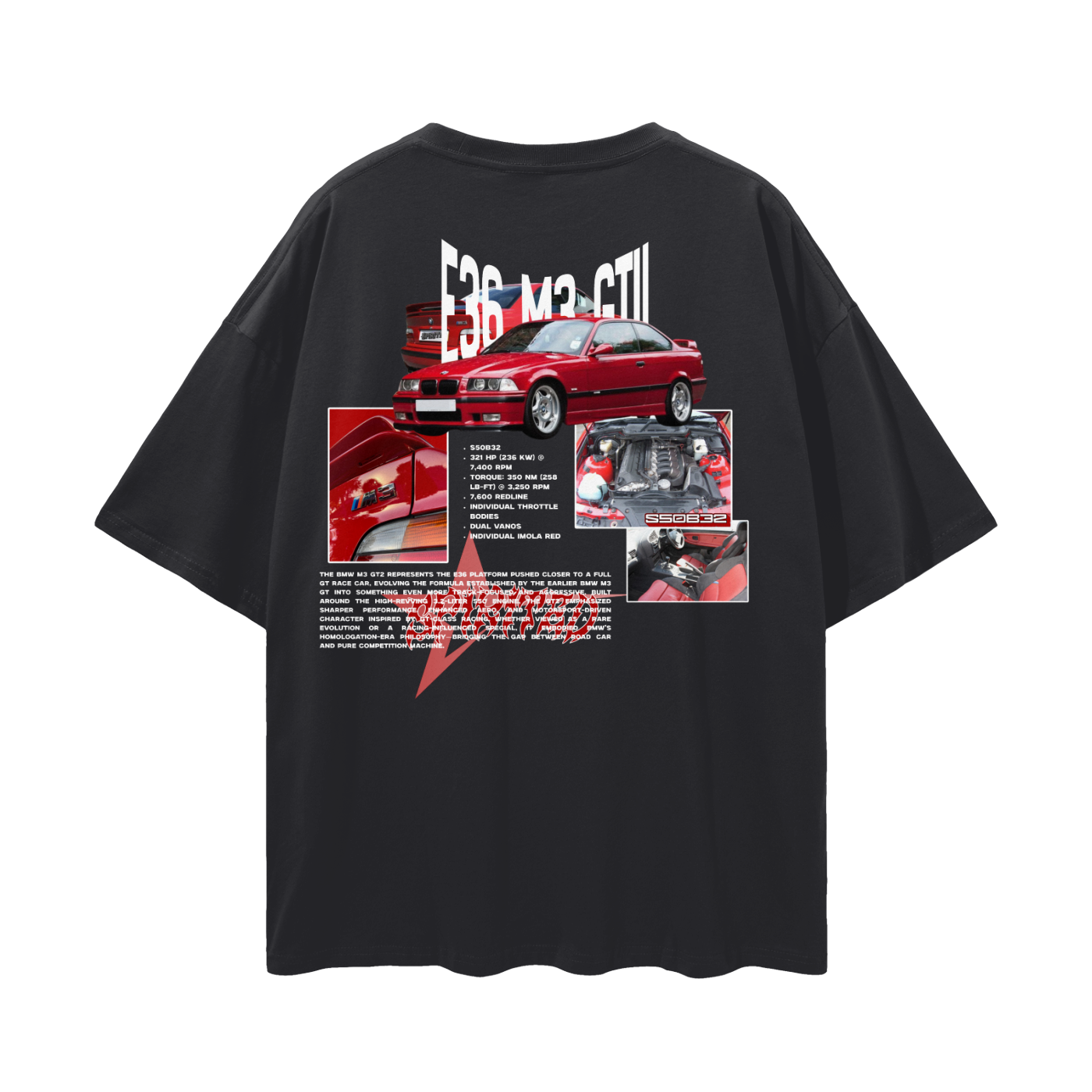 E36 M3 GTII Drop Shoulder T-Shirt