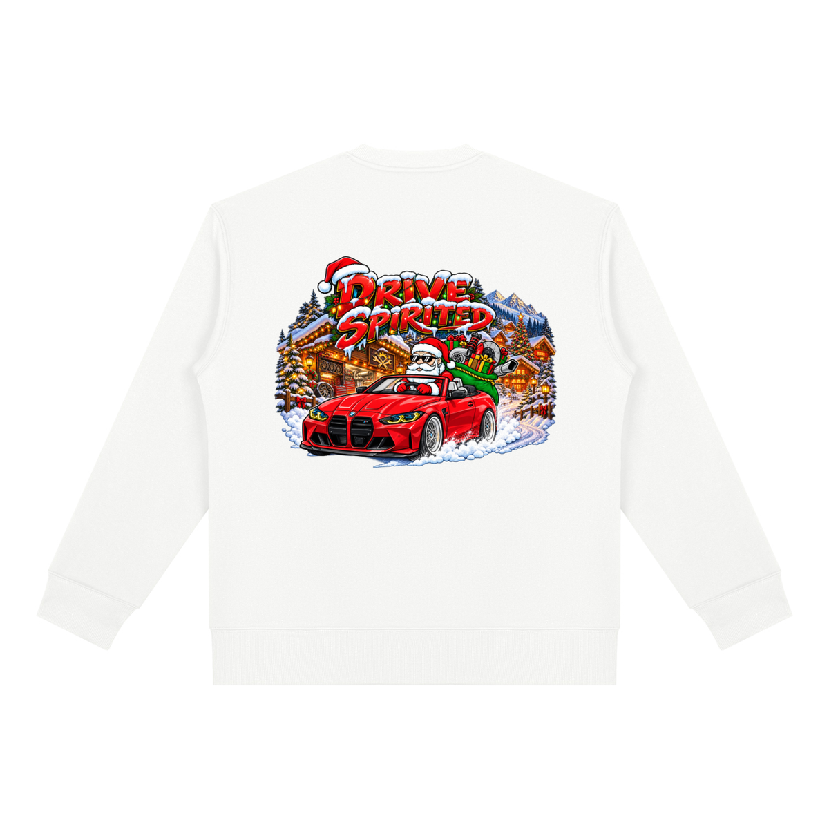 SANTA'S SPIRITED SLEIGH Heavyweight Fleece Sweatshirt