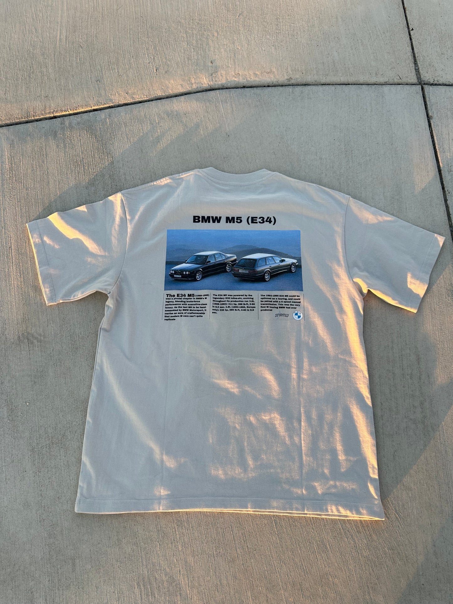 E34 M5 Drop Shoulder T-Shirt - 250 GSM