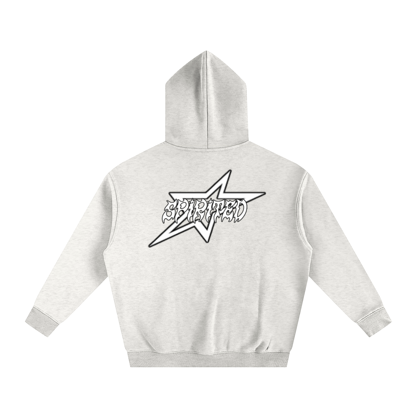 SPIRITED LOGO Oversize Fleeced Hoodie