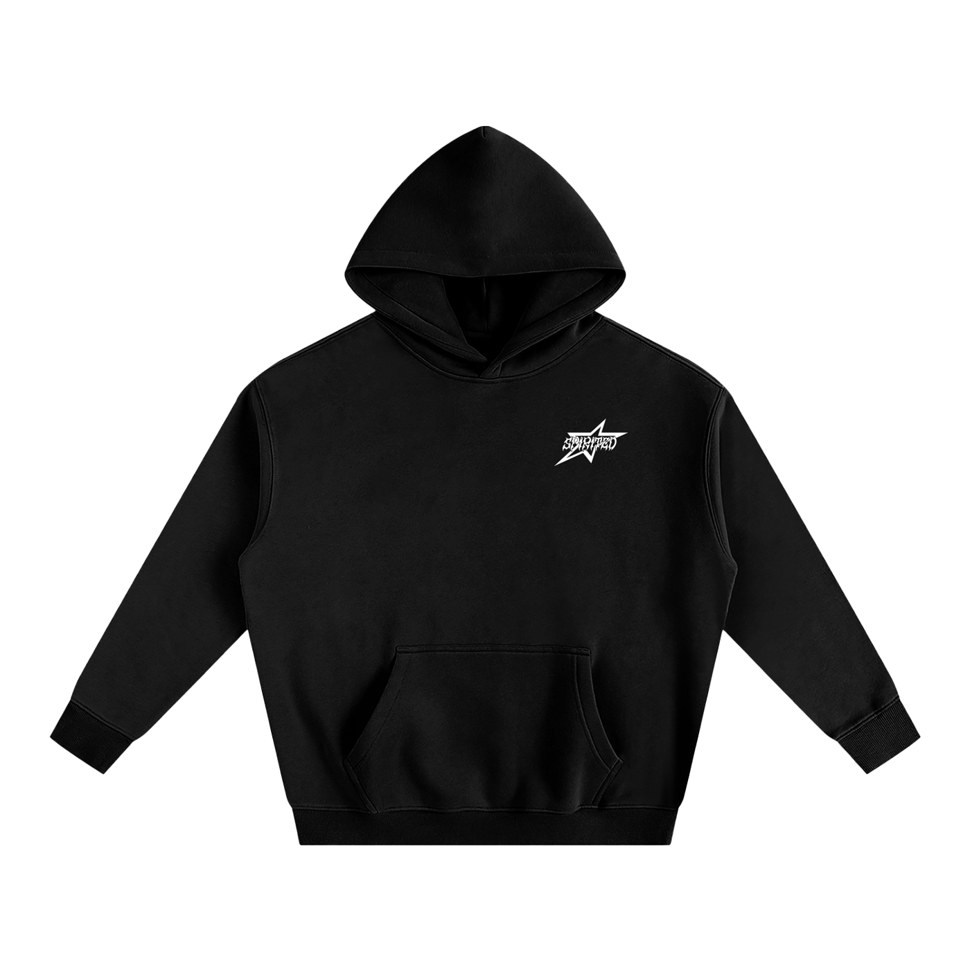 SPIRITED LOGO Oversize Fleeced Hoodie