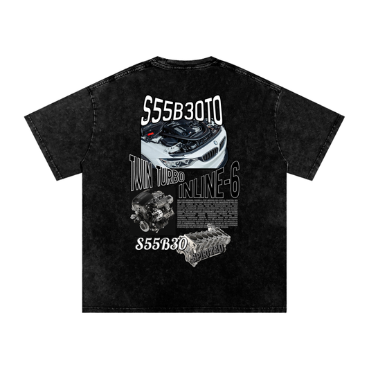 S55 Snow Washed Oversized Cotton T-Shirt