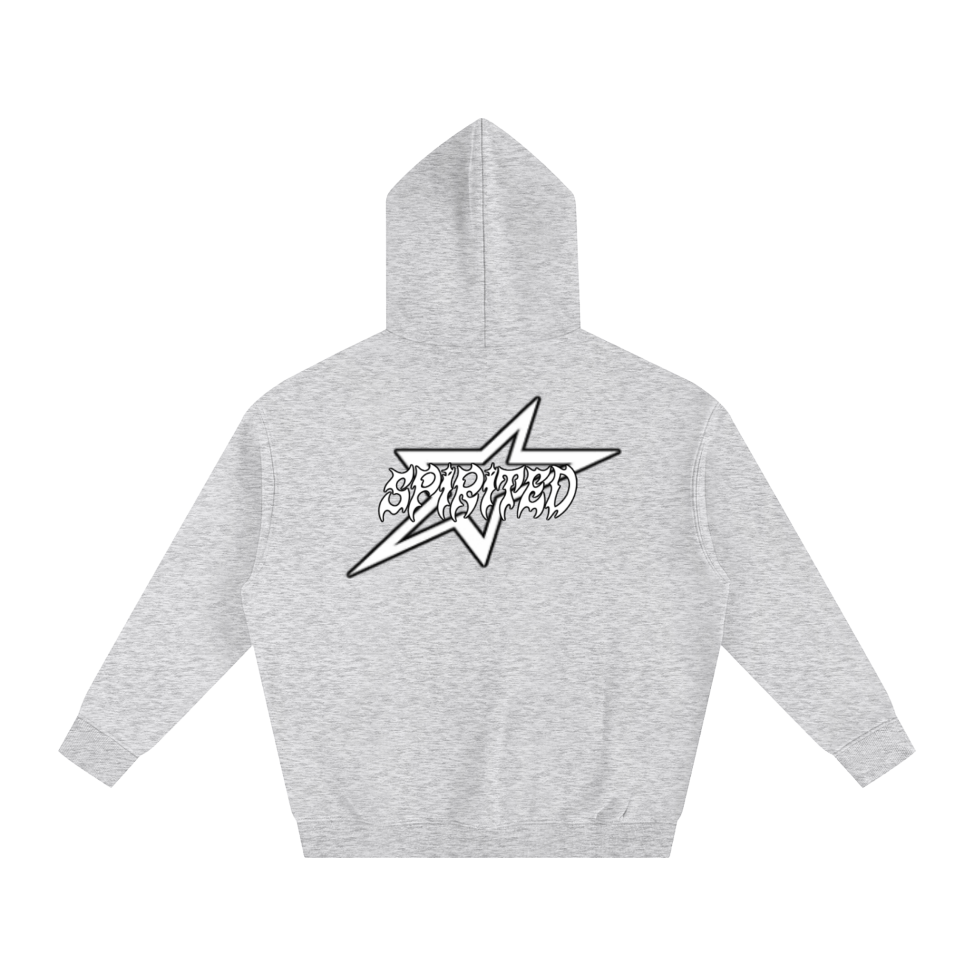 SPIRITED LOGO Oversize Fleeced Hoodie