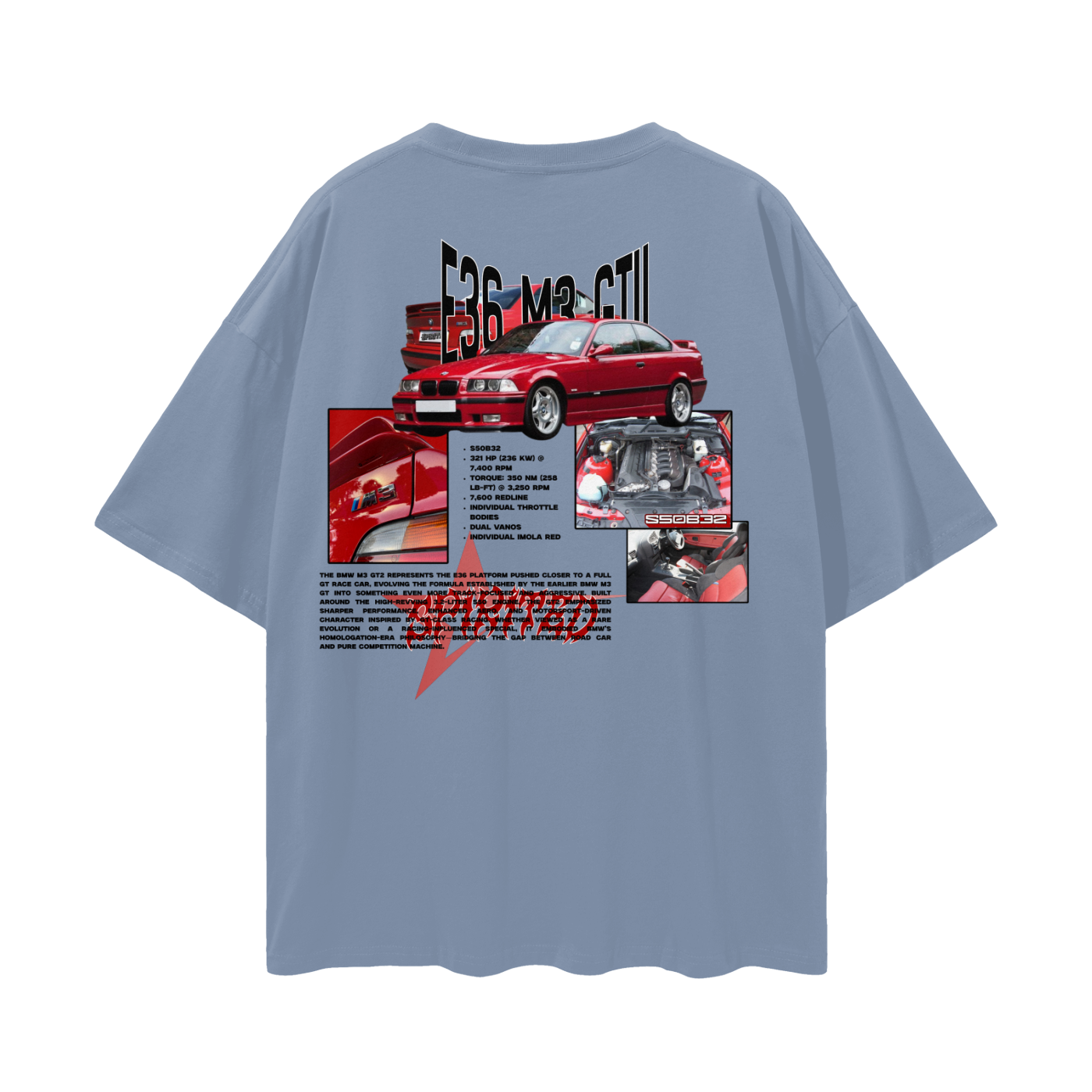 E36 M3 GTII Drop Shoulder T-Shirt