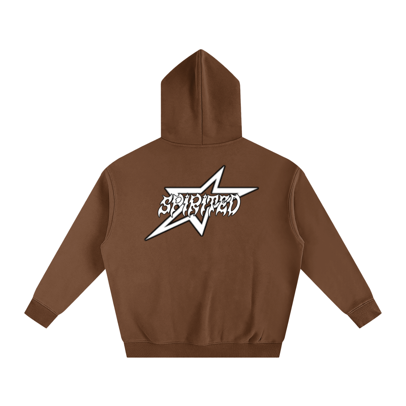 SPIRITED LOGO Oversize Fleeced Hoodie