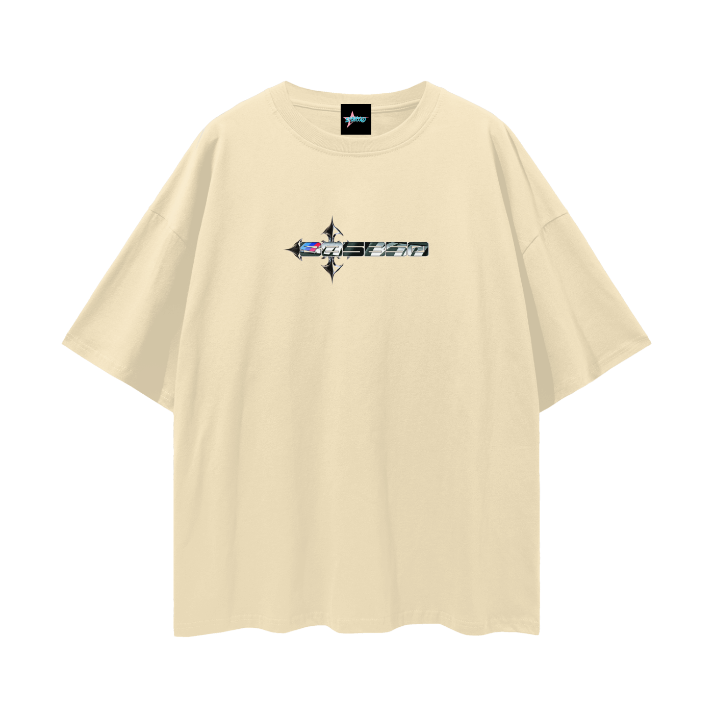 S85B50 Streetwear Loose Drop Shoulder T-Shirt