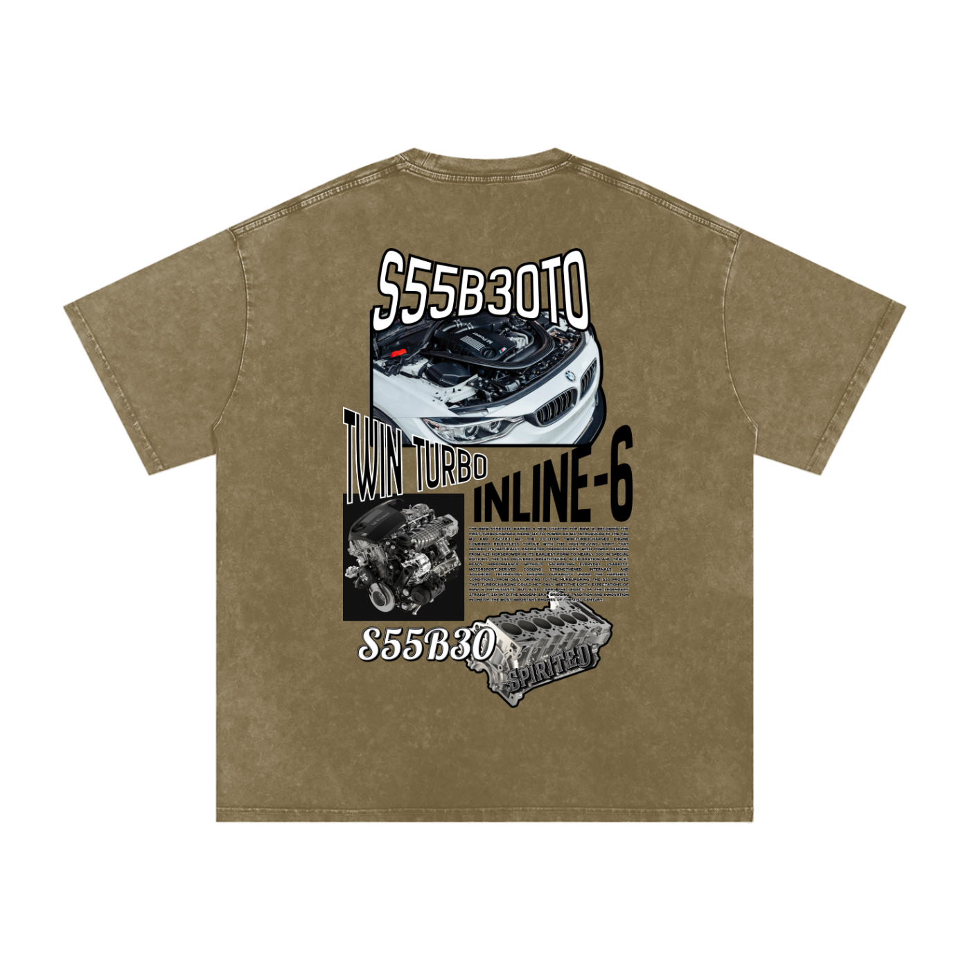 S55 Snow Washed Oversized Cotton T-Shirt