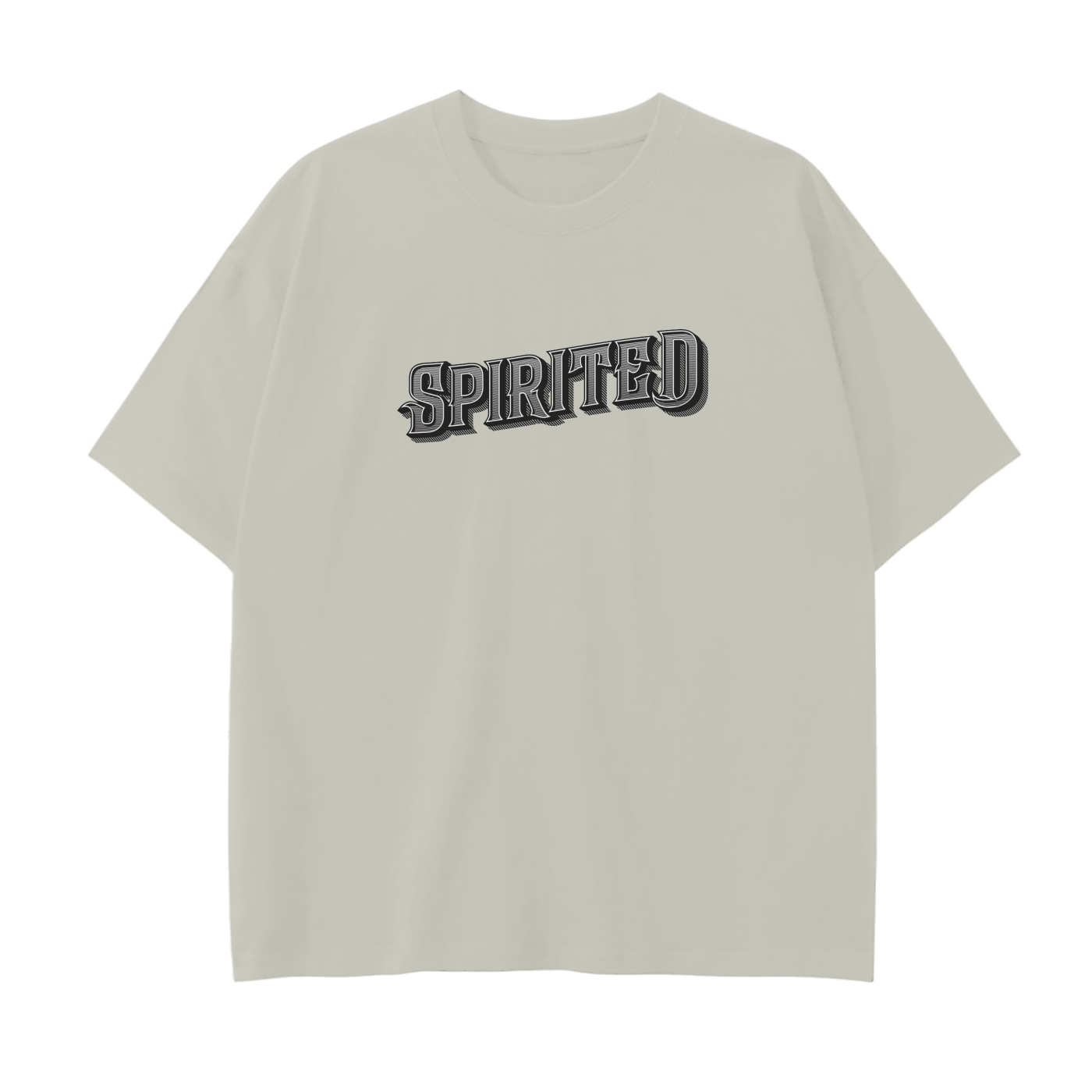 S65B40 SPIRITED Drop Shoulder T-Shirt - 250 GSM