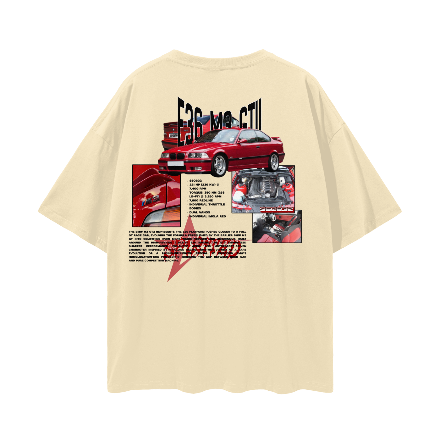 E36 M3 GTII Drop Shoulder T-Shirt