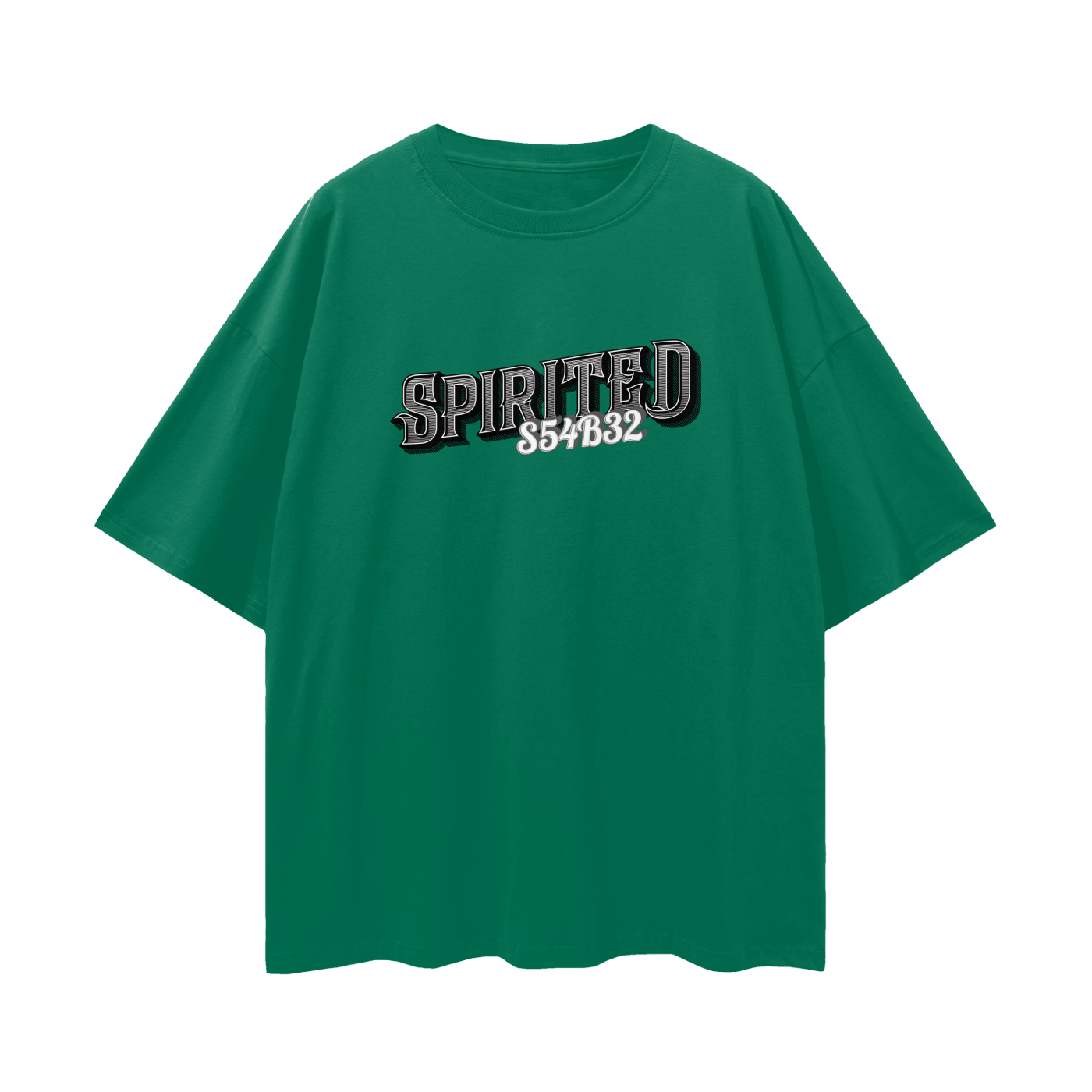 S54B32 Streetwear Loose Drop Shoulder T-Shirt