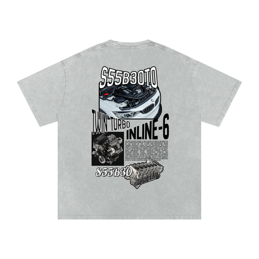 S55 Snow Washed Oversized Cotton T-Shirt