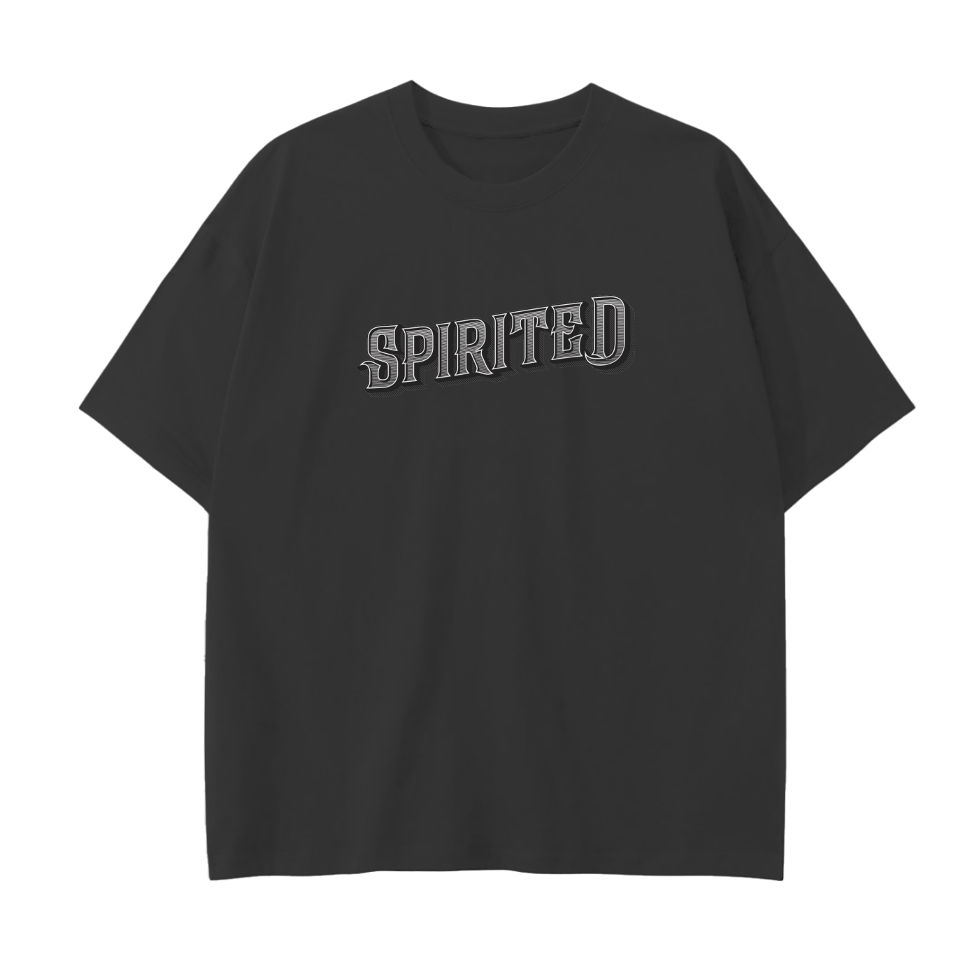 S65B40 SPIRITED Drop Shoulder T-Shirt - 250 GSM