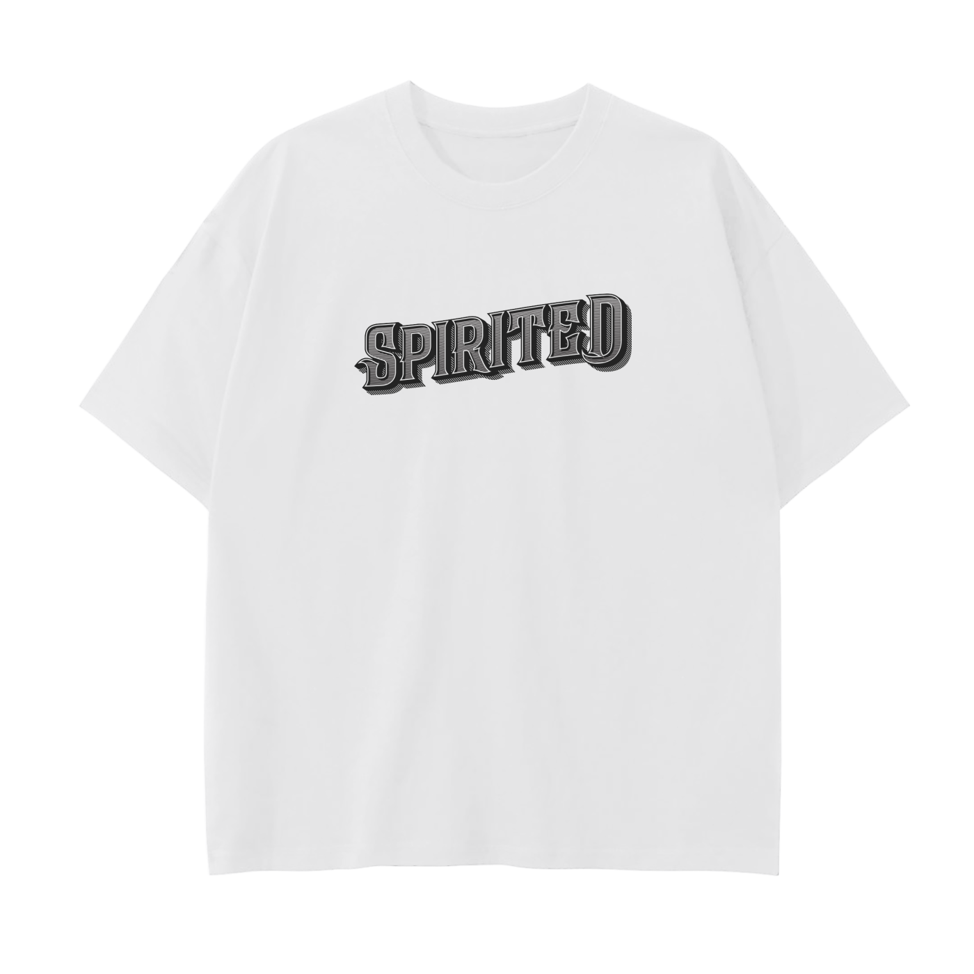 S65B40 SPIRITED Drop Shoulder T-Shirt - 250 GSM